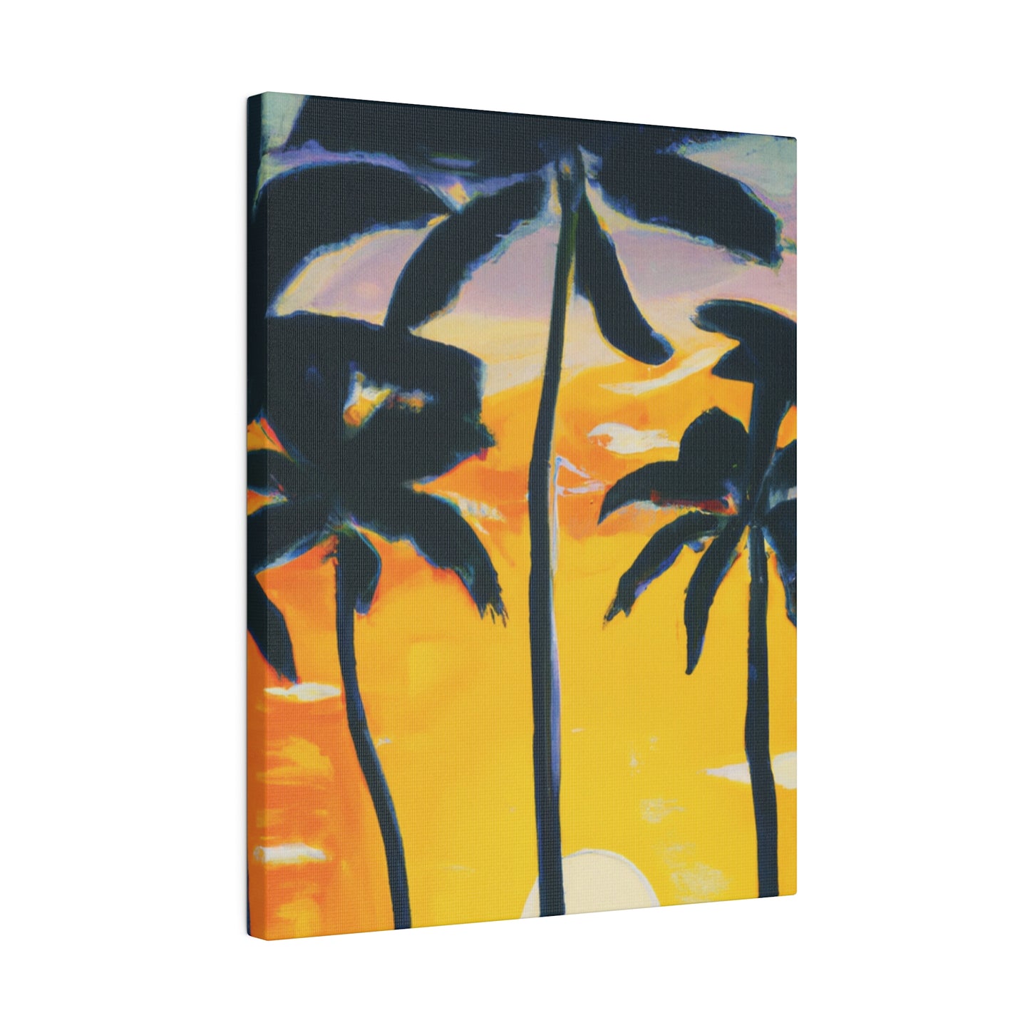 7390N - Miami Beach Sunset Painting Print | Miami | Beach | Sunset | Poster | Home Decor | Wall Art | Canvas