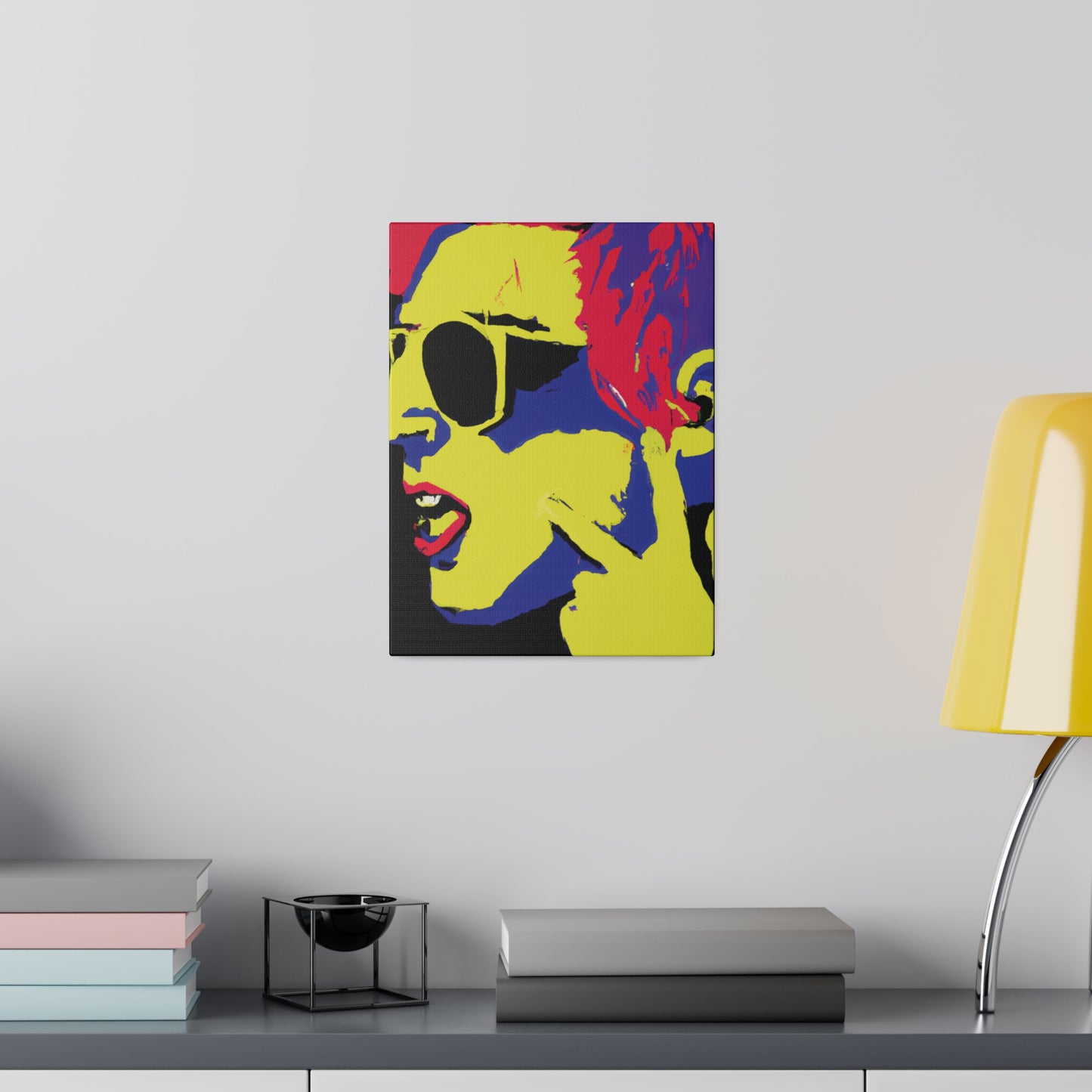 8776P - Rockstar Painting Print | Face | Abstract | Poster | Home Decor | Wall Art | Music Art | Canvas