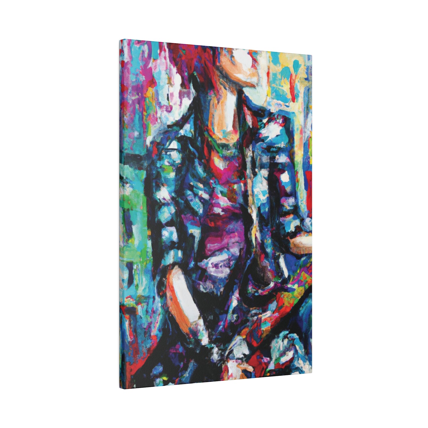 5033P - Rockstar Oil Painting Style Print | Poster | Home Decor | Wall Art | Music Art | Canvas