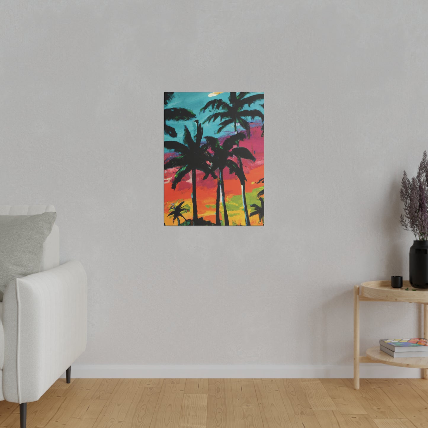 9761F - Miami Beach Sunset Painting Print | Miami | Beach | Sunset | Poster | Home Decor | Wall Art | Canvas