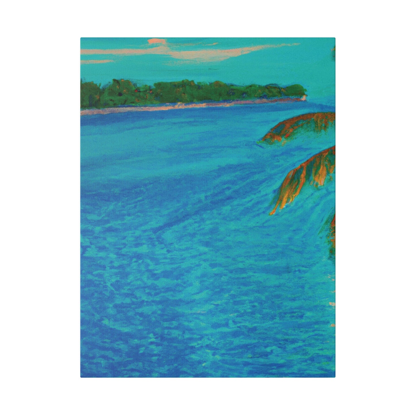 3303Q - Bahamas Ocean Painting Print | Bahamas | Ocean | Beach | Poster | Home Decor | Wall Art | Canvas