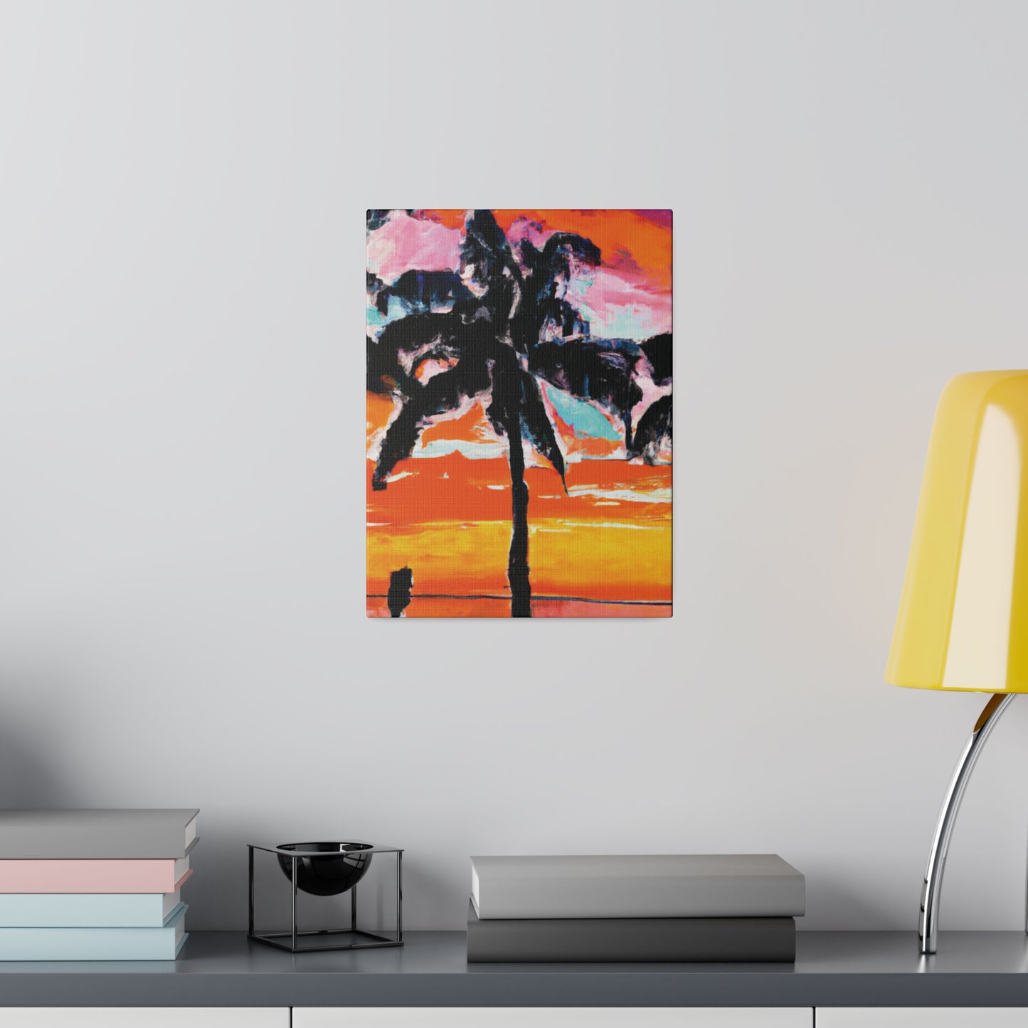 8371S - Miami Beach Sunset Painting Print | Miami | Beach | Sunset | Poster | Home Decor | Wall Art | Canvas