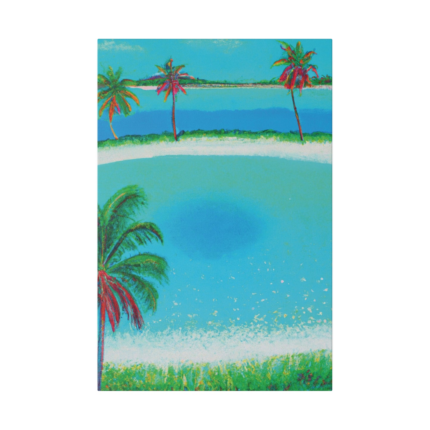 2198G - Bahamas Ocean Painting Print | Bahamas | Ocean | Beach | Poster | Home Decor | Wall Art | Canvas