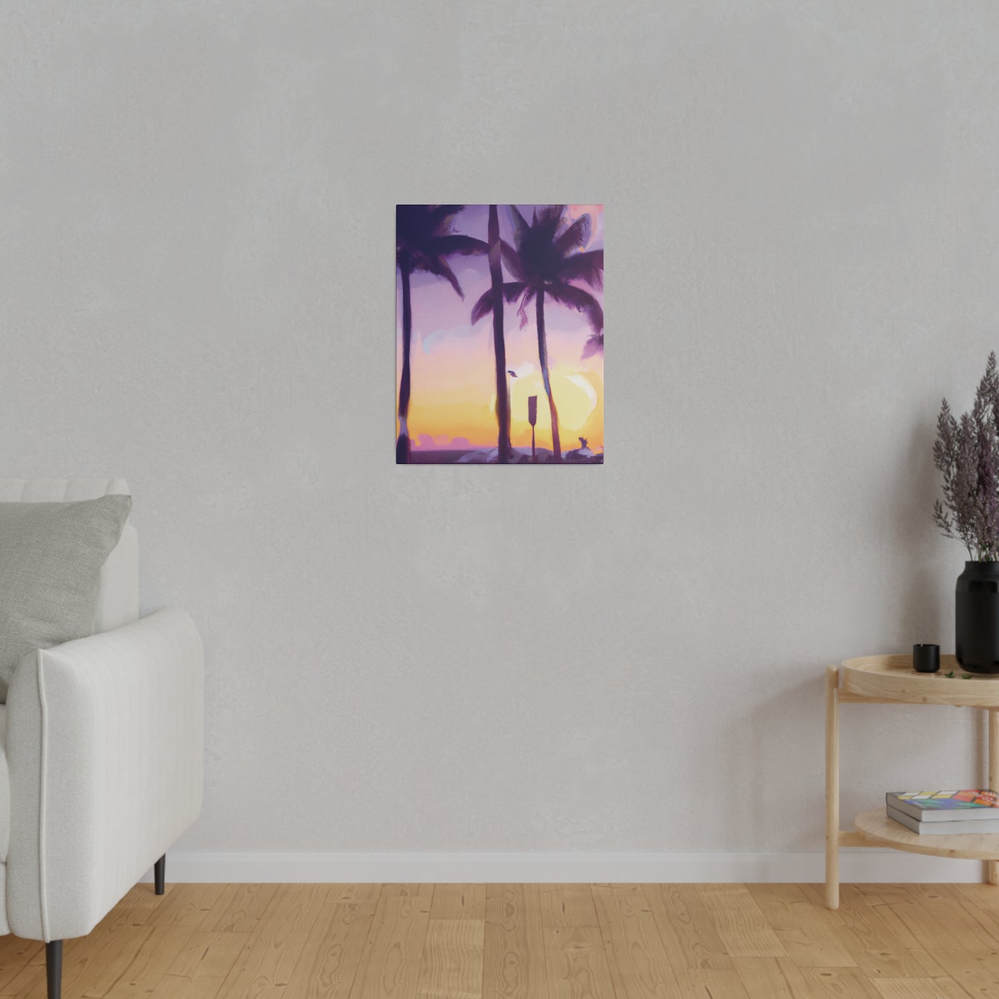 6137G - Miami Beach Sunset Painting Print | Miami | Beach | Sunset | Poster | Home Decor | Wall Art | Canvas