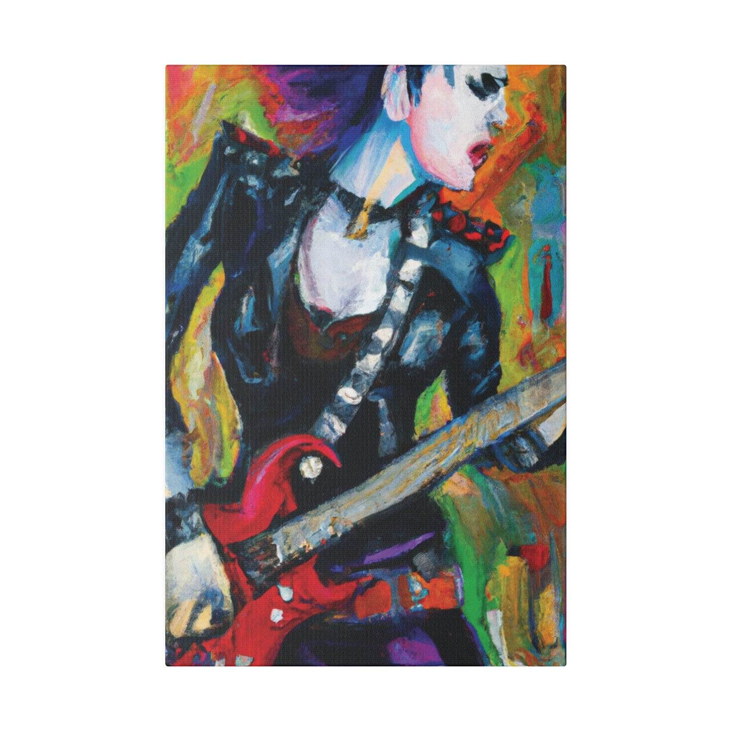 3315A - Rockstar Oil Painting Style Print | Poster | Home Decor | Wall Art | Music Art | Canvas