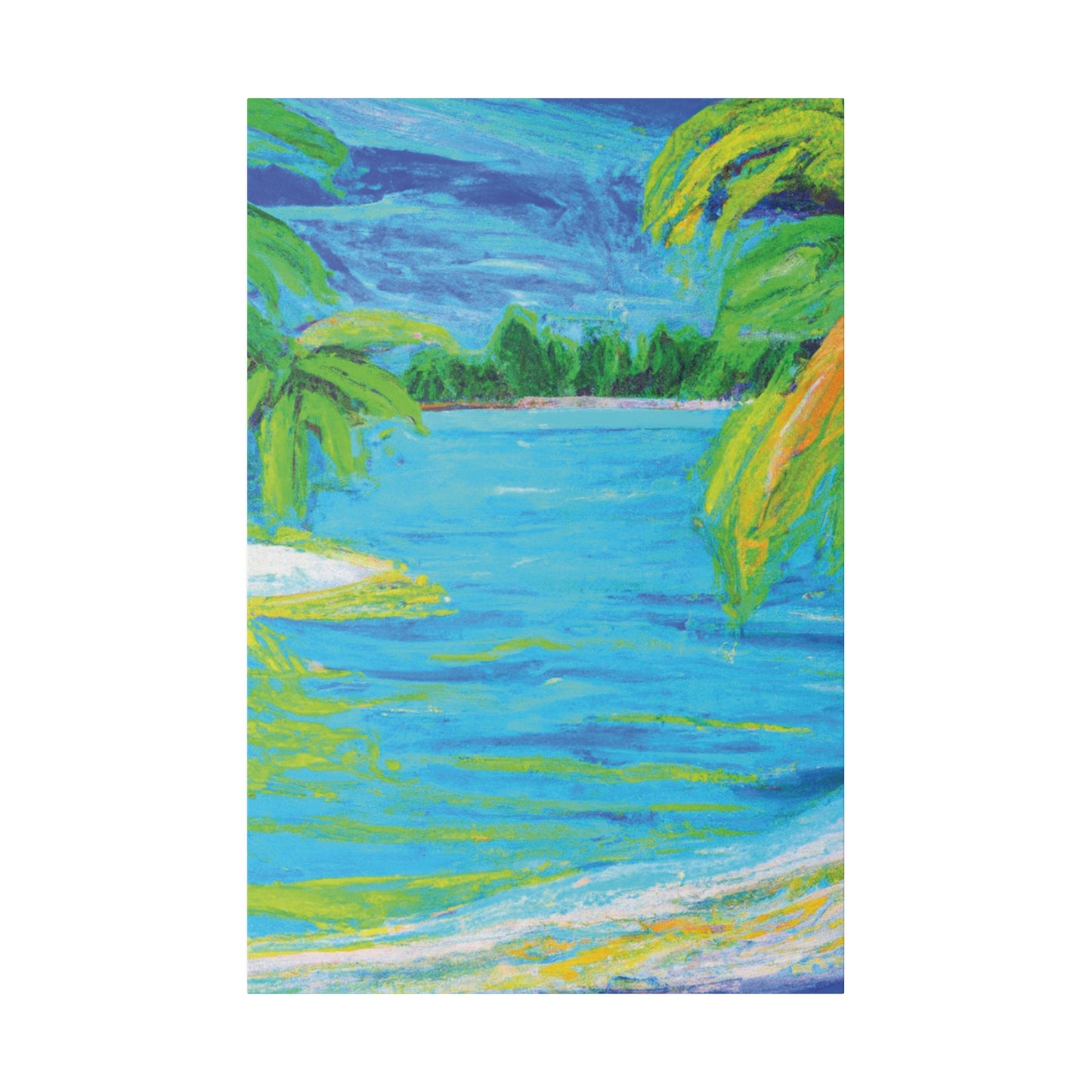 9709k - Bahamas Ocean Painting Print | Bahamas | Ocean | Beach | Poster | Home Decor | Wall Art | Canvas