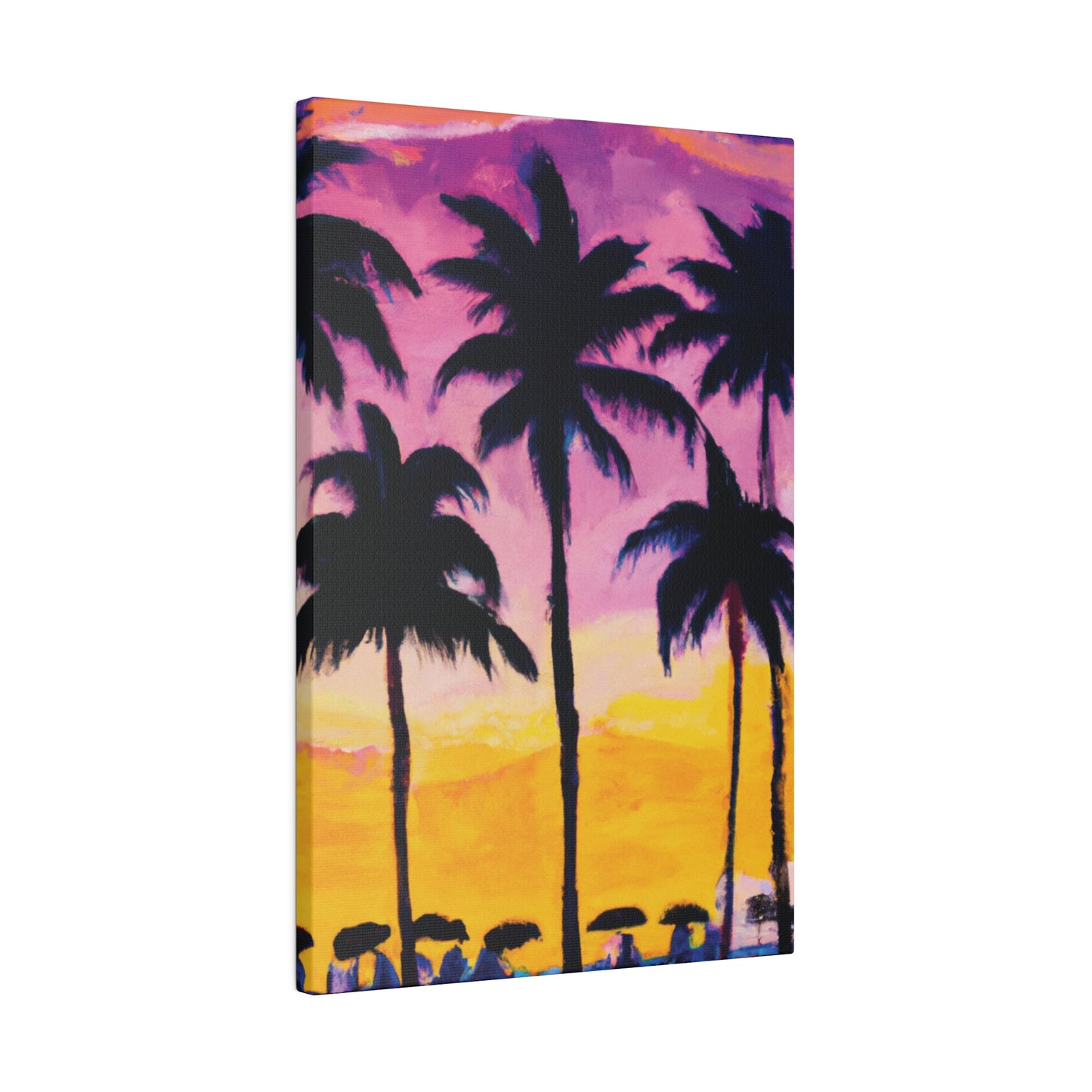 4102I - Miami Beach Sunset Painting Print | Miami | Beach | Sunset | Poster | Home Decor | Wall Art | Canvas