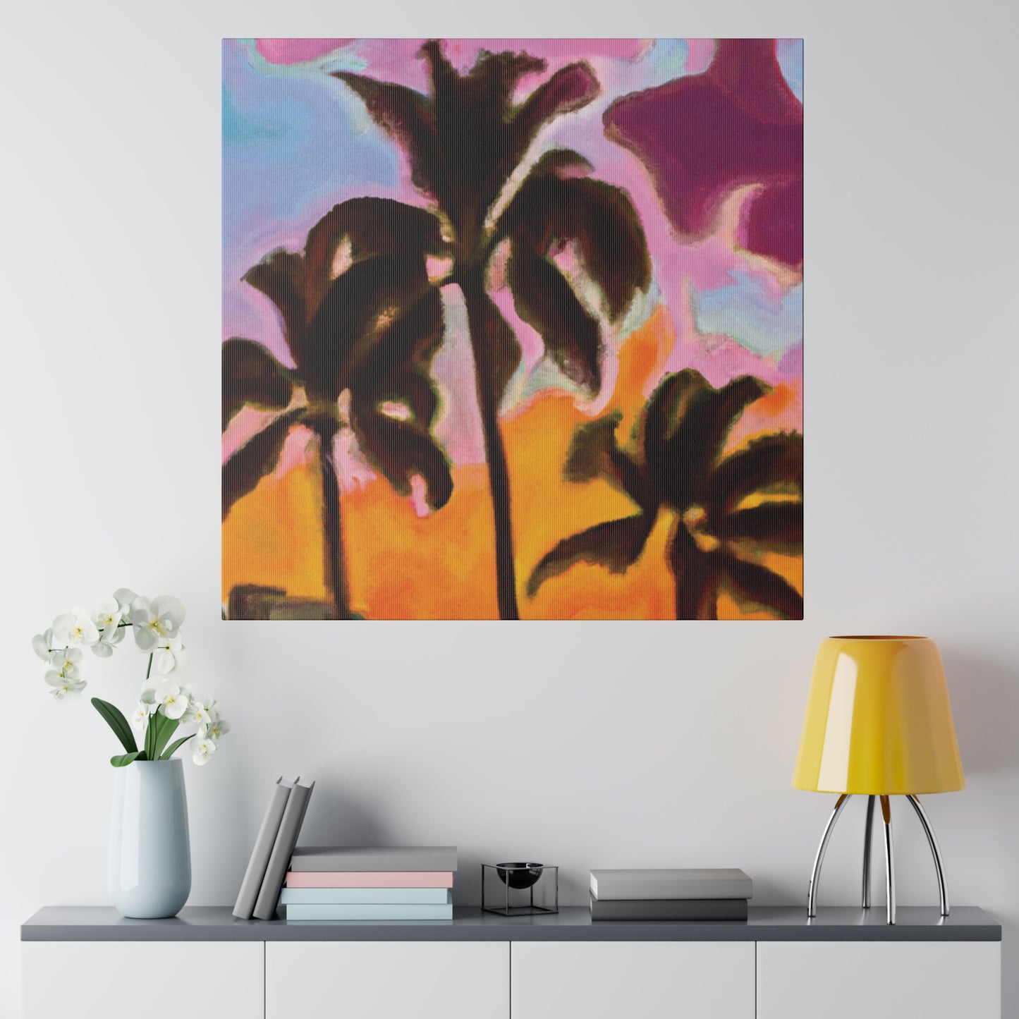 6721C - Miami Beach Sunset Painting Print | Miami | Beach | Sunset | Poster | Home Decor | Wall Art | Canvas