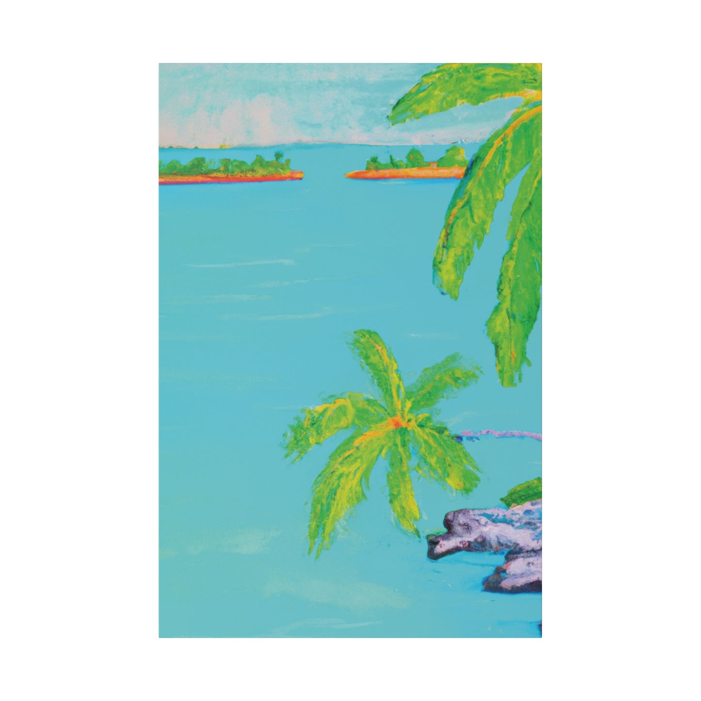 8932V - Bahamas Ocean Painting Print | Bahamas | Ocean | Beach | Poster | Home Decor | Wall Art | Canvas