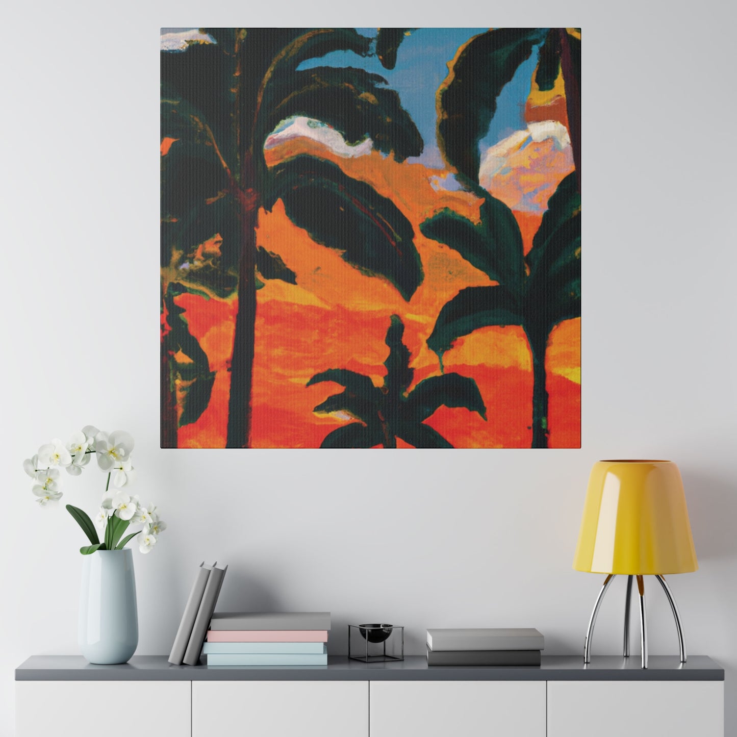 3782G - Miami Beach Sunset Painting Print | Miami | Beach | Sunset | Poster | Home Decor | Wall Art | Canvas