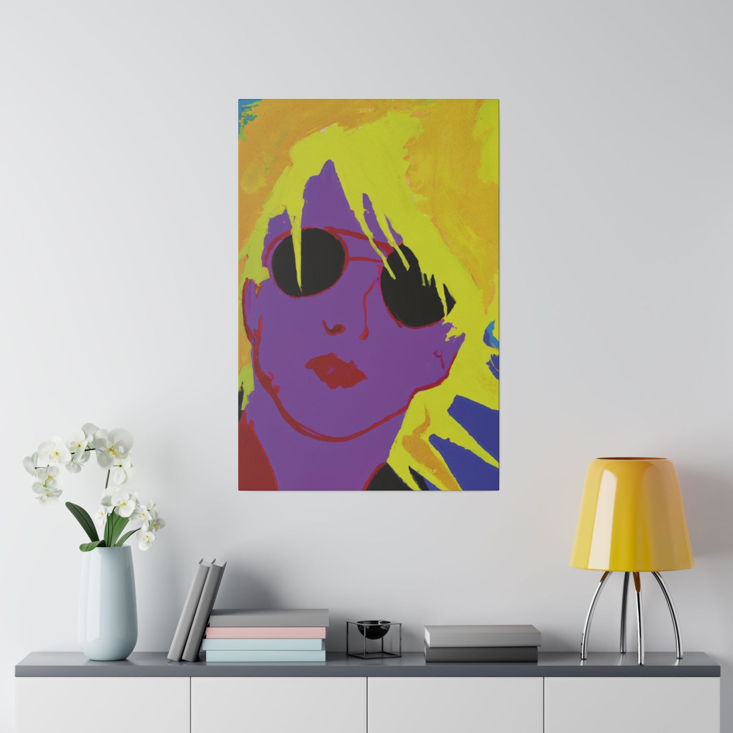 3022A - Rockstar Painting Print | Face | Abstract | Poster | Home Decor | Wall Art | Music Art | Canvas