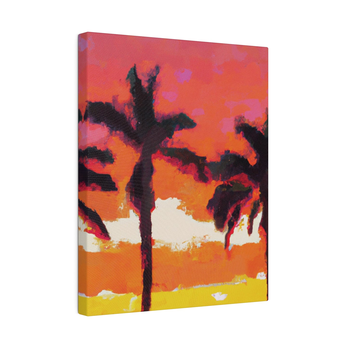 9356P - Miami Beach Sunset Painting Print | Miami | Beach | Sunset | Poster | Home Decor | Wall Art | Canvas