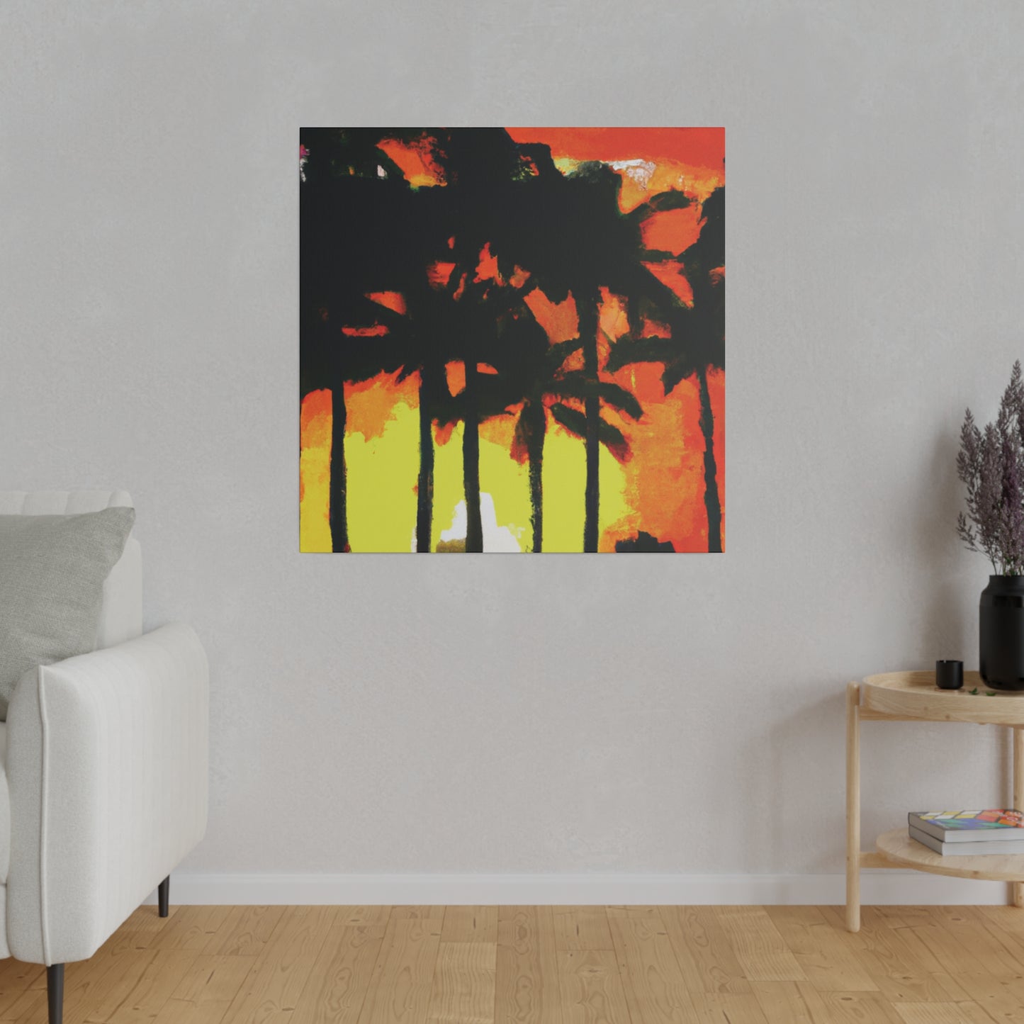 8291L - Miami Beach Sunset Painting Print | Miami | Beach | Sunset | Poster | Home Decor | Wall Art | Canvas