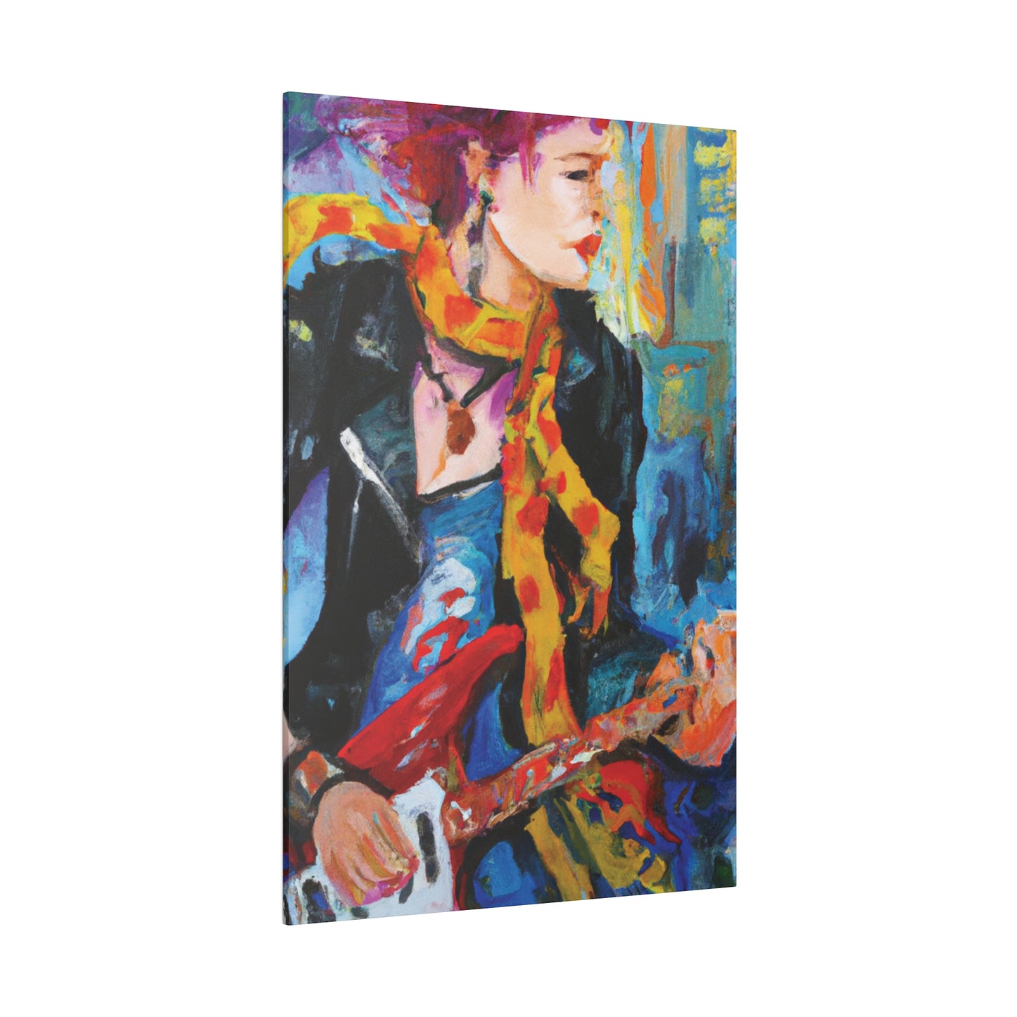 6234X - Rockstar Oil Painting Style Print | Poster | Home Decor | Wall Art | Music Art | Canvas