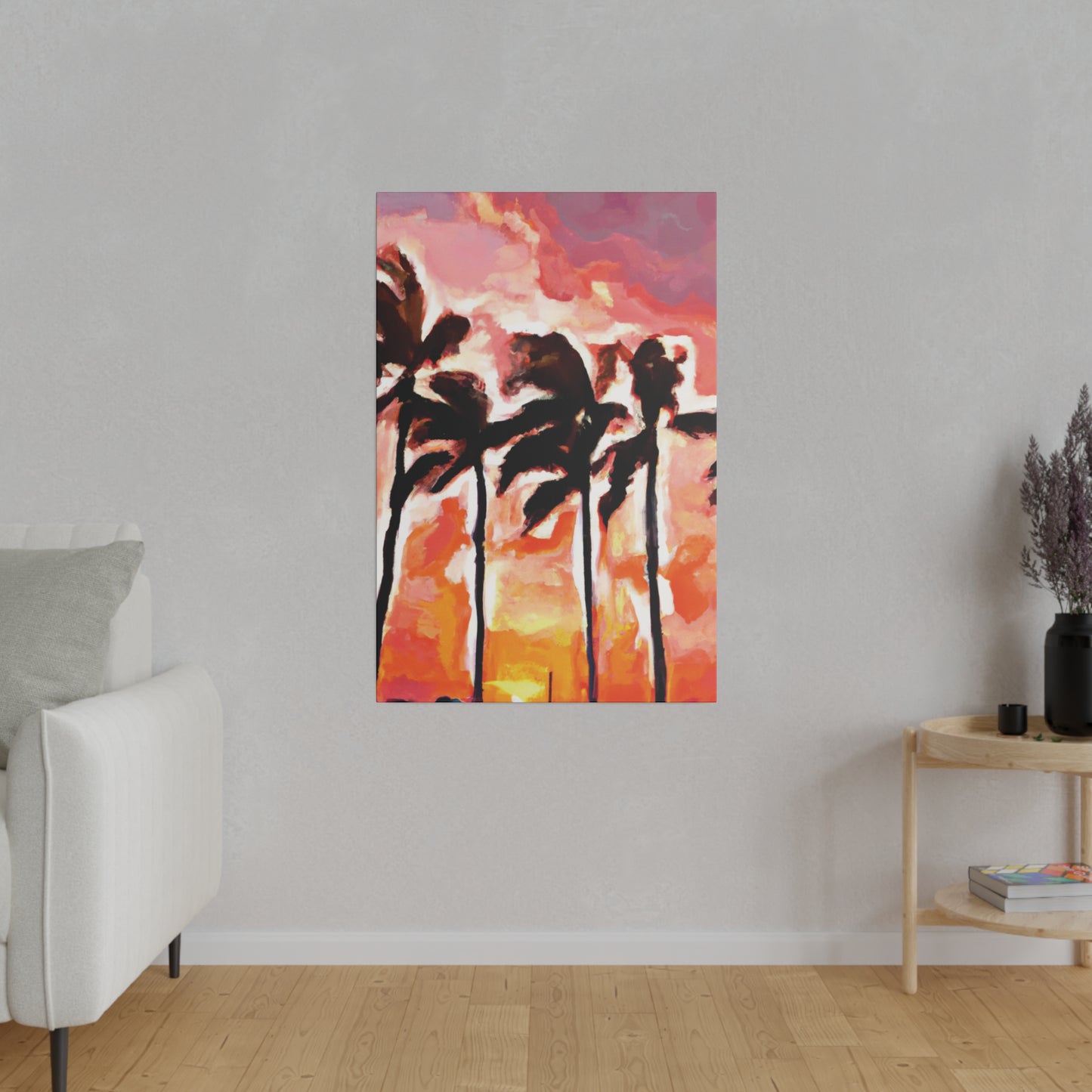 6129V - Miami Beach Sunset Painting Print | Miami | Beach | Sunset | Poster | Home Decor | Wall Art | Canvas