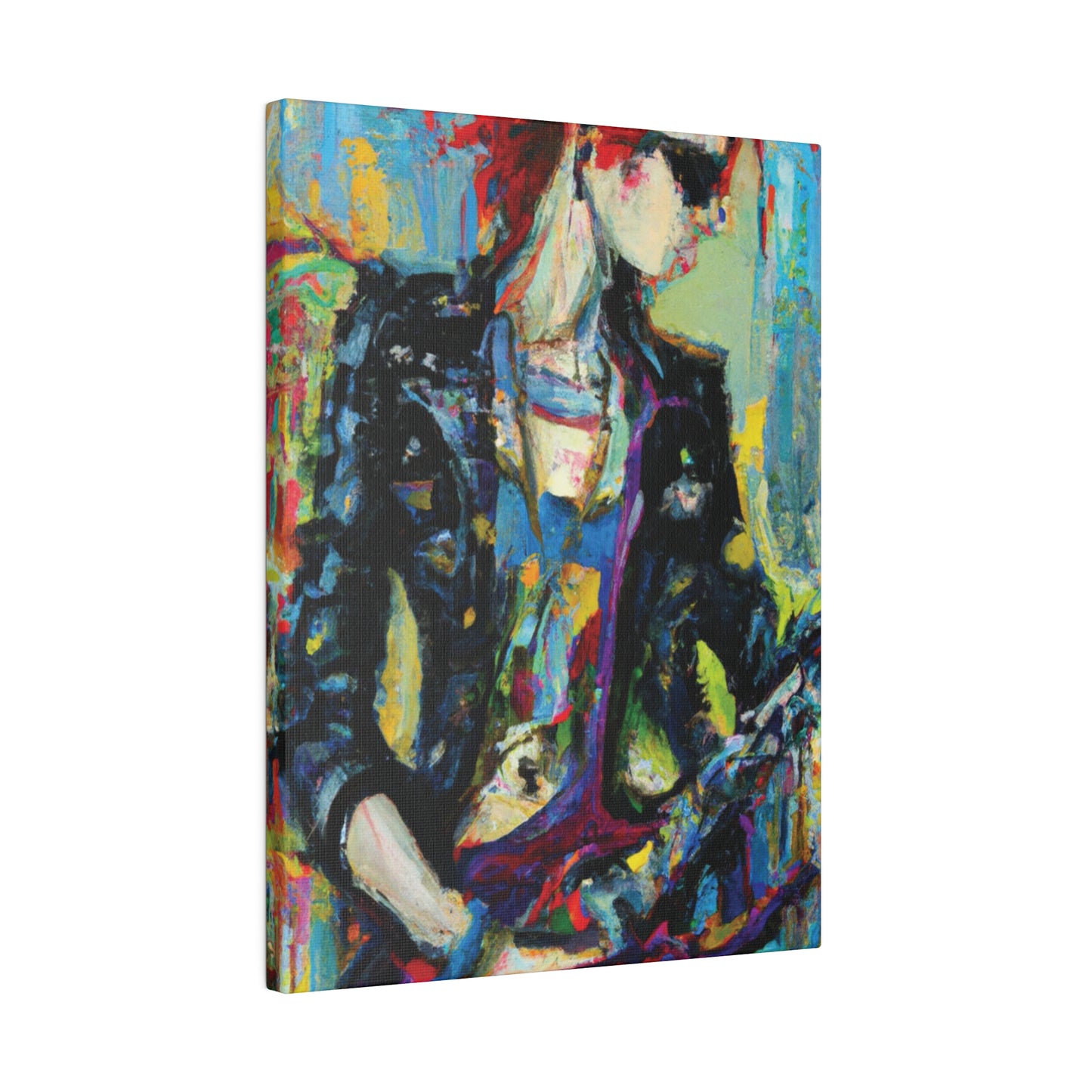9745J - Rockstar Oil Painting Style Print | Poster | Home Decor | Wall Art | Music Art | Canvas