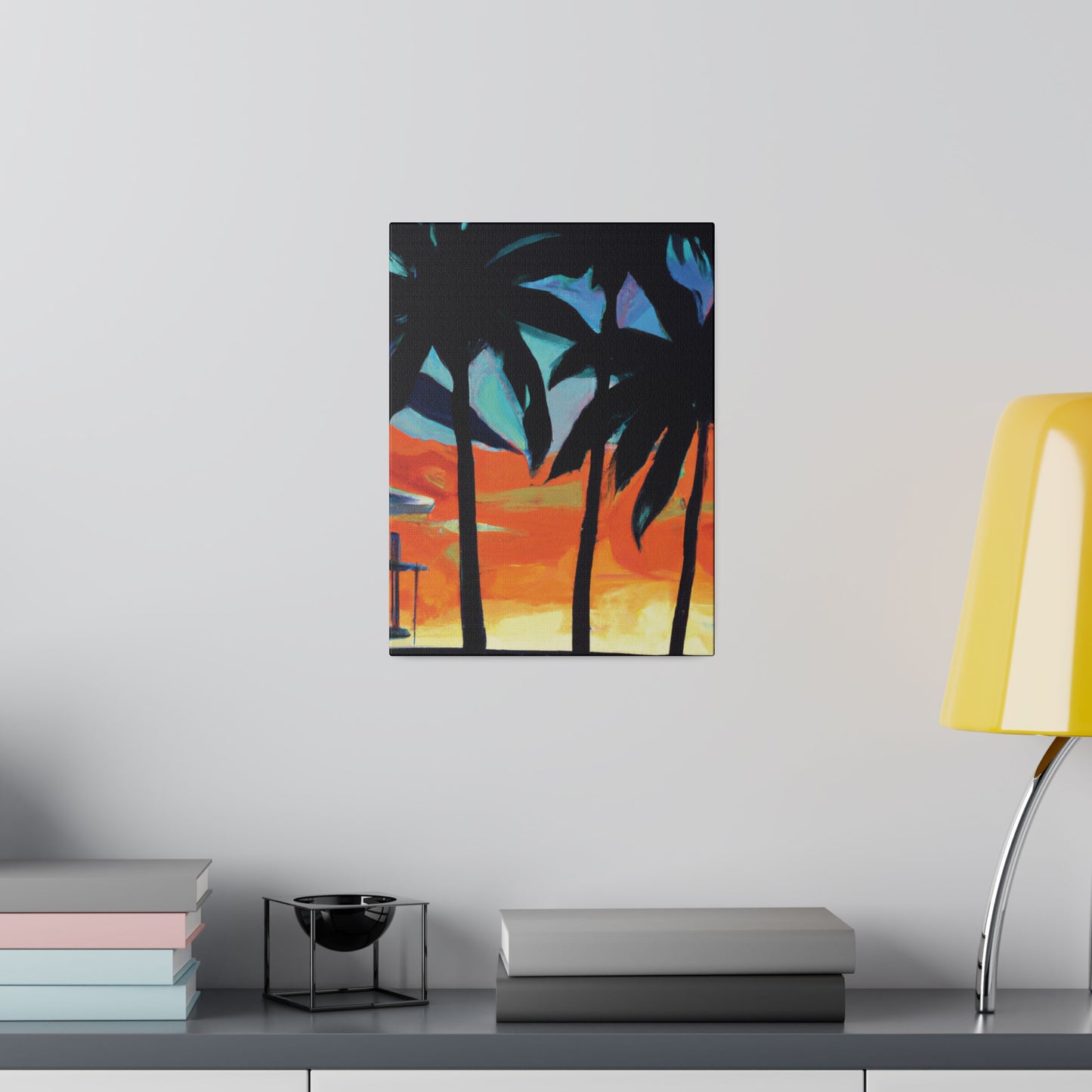 4567W - Miami Beach Sunset Painting Print | Miami | Beach | Sunset | Poster | Home Decor | Wall Art | Canvas