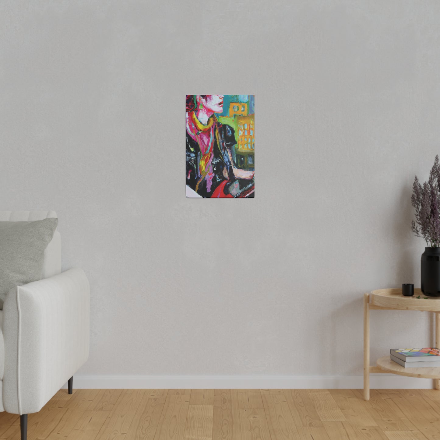 9896T - Rockstar Oil Painting Style Print | Poster | Home Decor | Wall Art | Music Art | Canvas