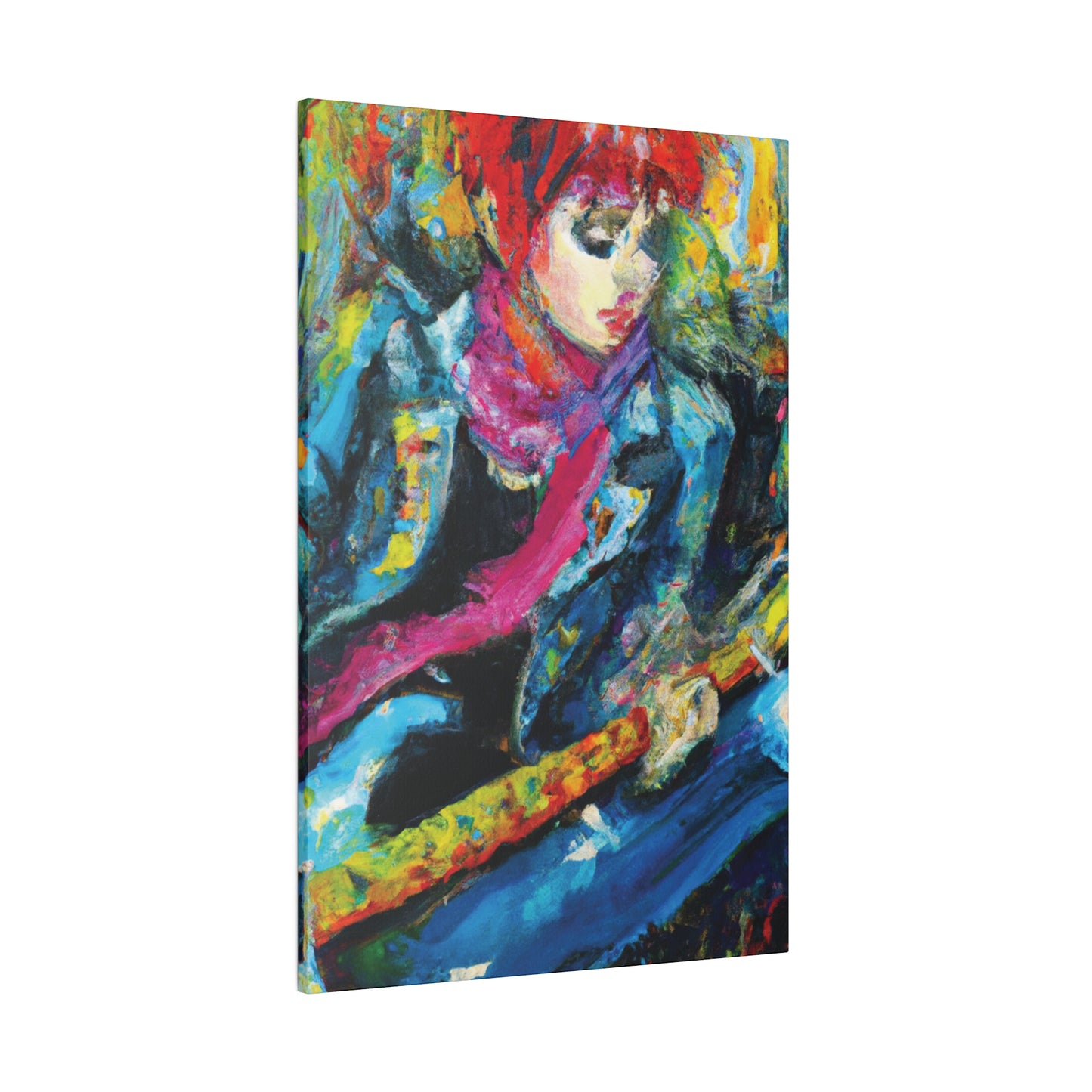 9823X - Rockstar Oil Painting Style Print | Poster | Home Decor | Wall Art | Music Art | Canvas