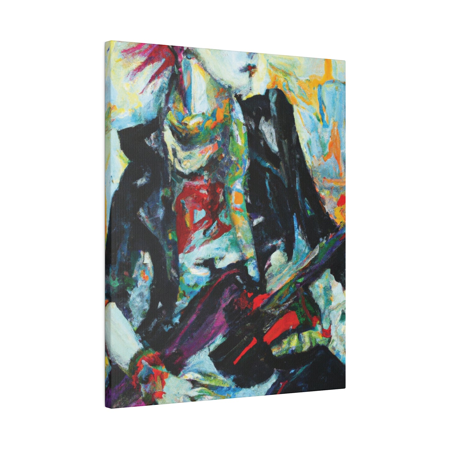 8915H - Rockstar Oil Painting Style Print | Poster | Home Decor | Wall Art | Music Art | Canvas