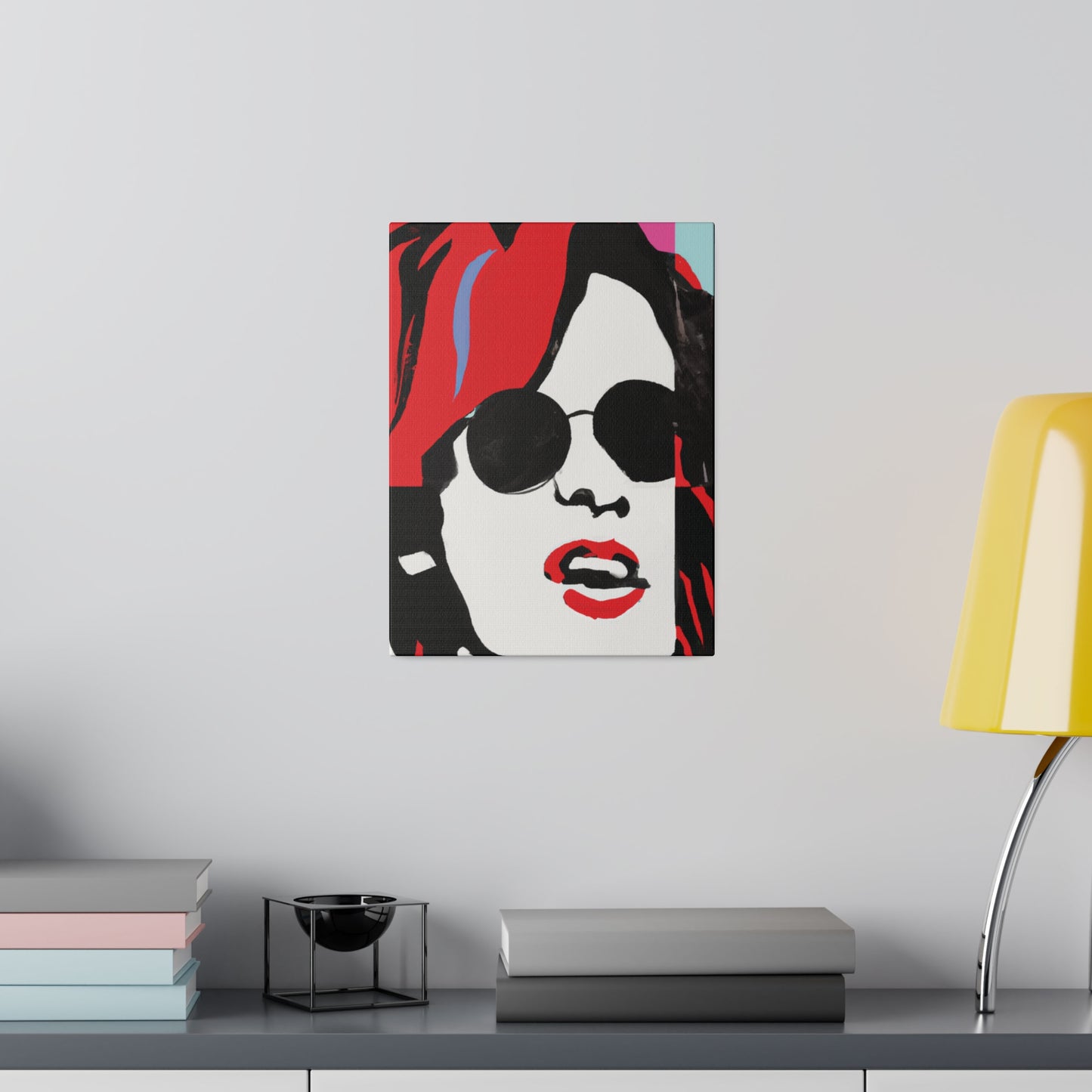 6744T - Rockstar Painting Print | Face | Abstract | Poster | Home Decor | Wall Art | Music Art | Canvas