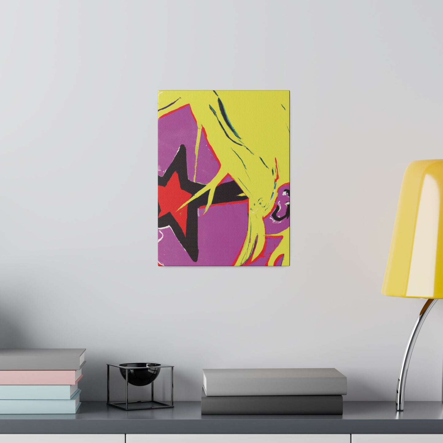 938K - Rockstar Painting Print | Face | Abstract | Poster | Home Decor | Wall Art | Music Art | Canvas