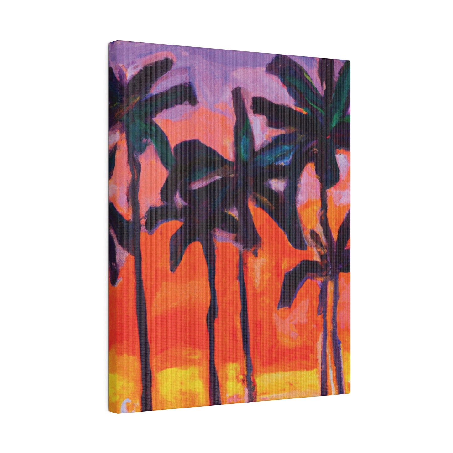 5618V - Miami Beach Sunset Painting Print | Miami | Beach | Sunset | Poster | Home Decor | Wall Art | Canvas