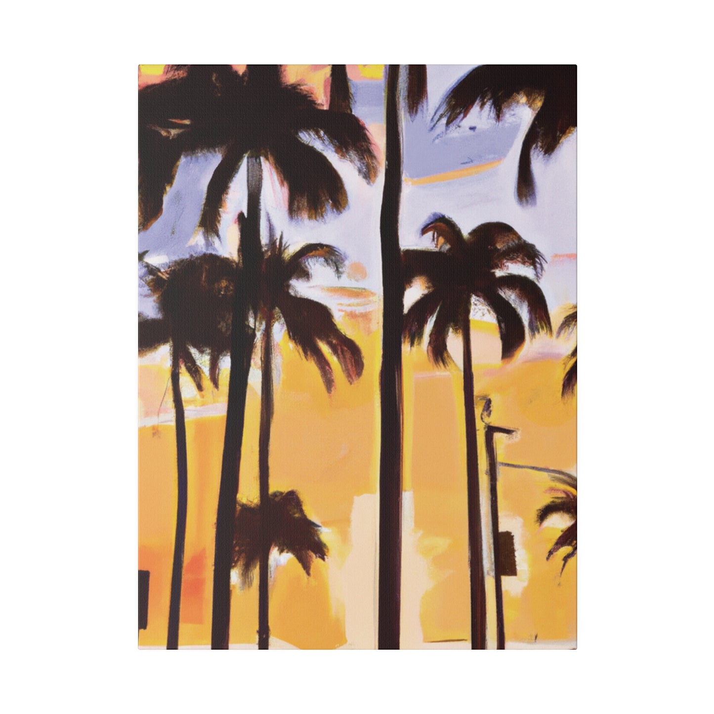 8392O - Miami Beach Sunset Painting Print | Miami | Beach | Sunset | Poster | Home Decor | Wall Art | Canvas