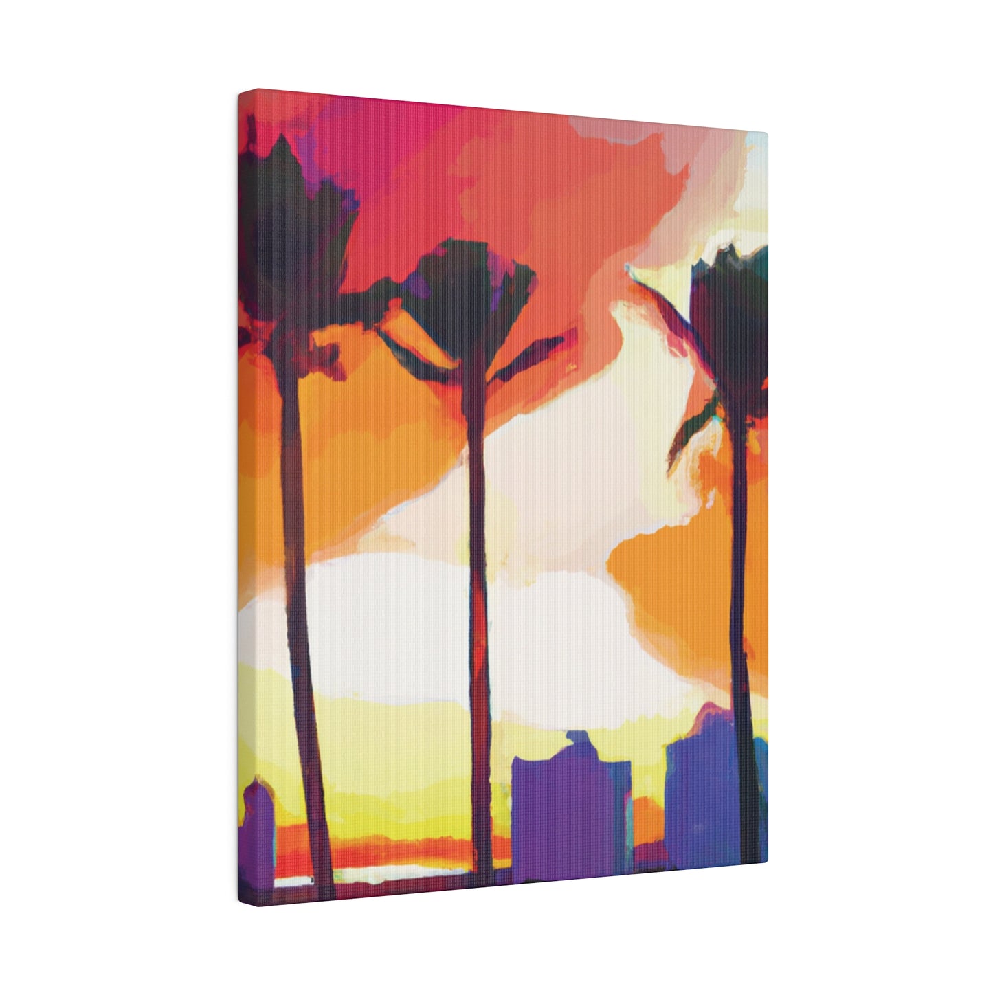 1605J - Miami Beach Sunset Painting Print | Miami | Beach | Sunset | Poster | Home Decor | Wall Art | Canvas