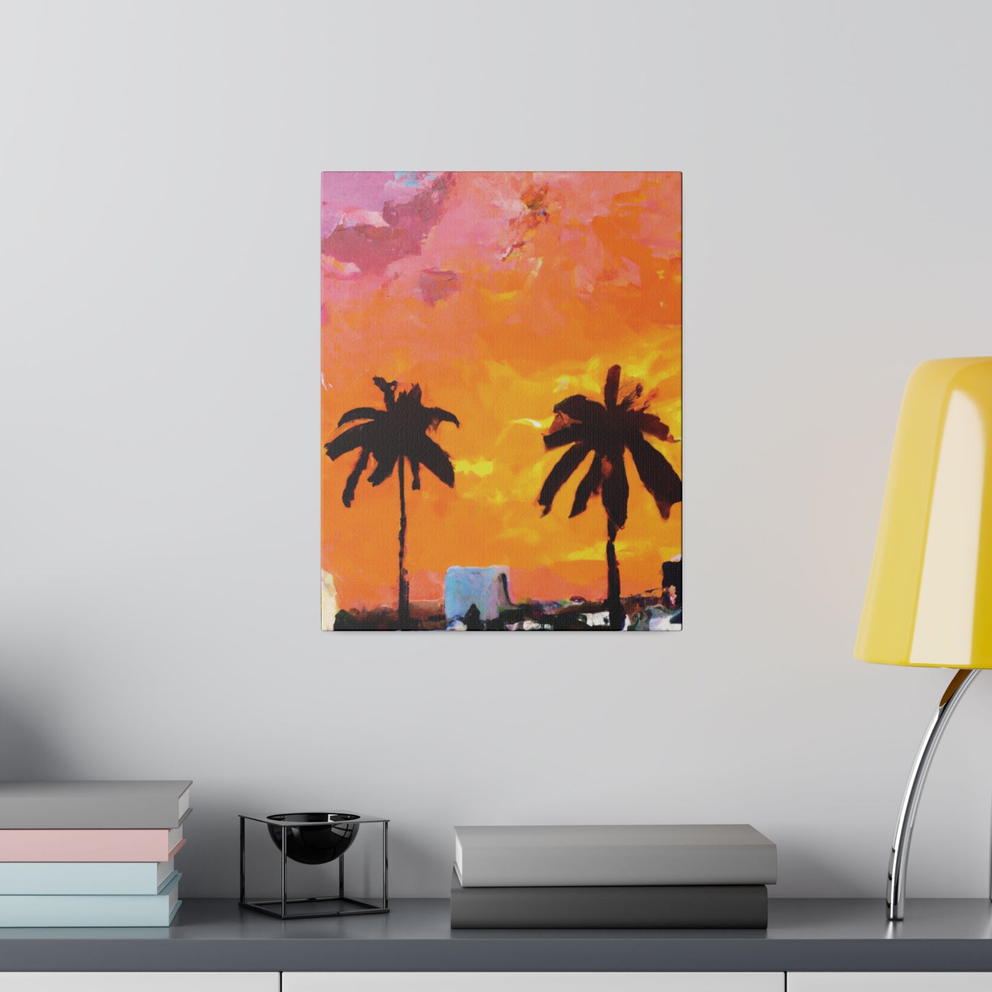 2759A - Miami Beach Sunset Painting Print | Miami | Beach | Sunset | Poster | Home Decor | Wall Art | Canvas