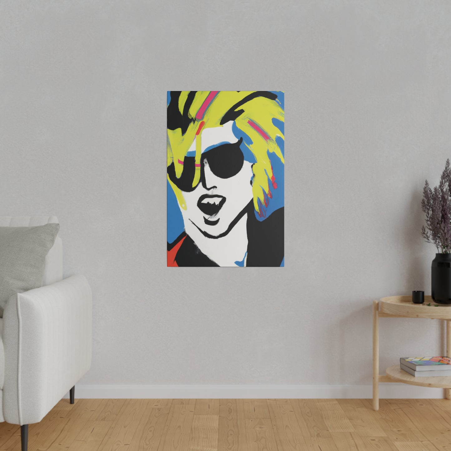 7500X - Rockstar Painting Print | Face | Abstract | Poster | Home Decor | Wall Art | Music Art | Canvas