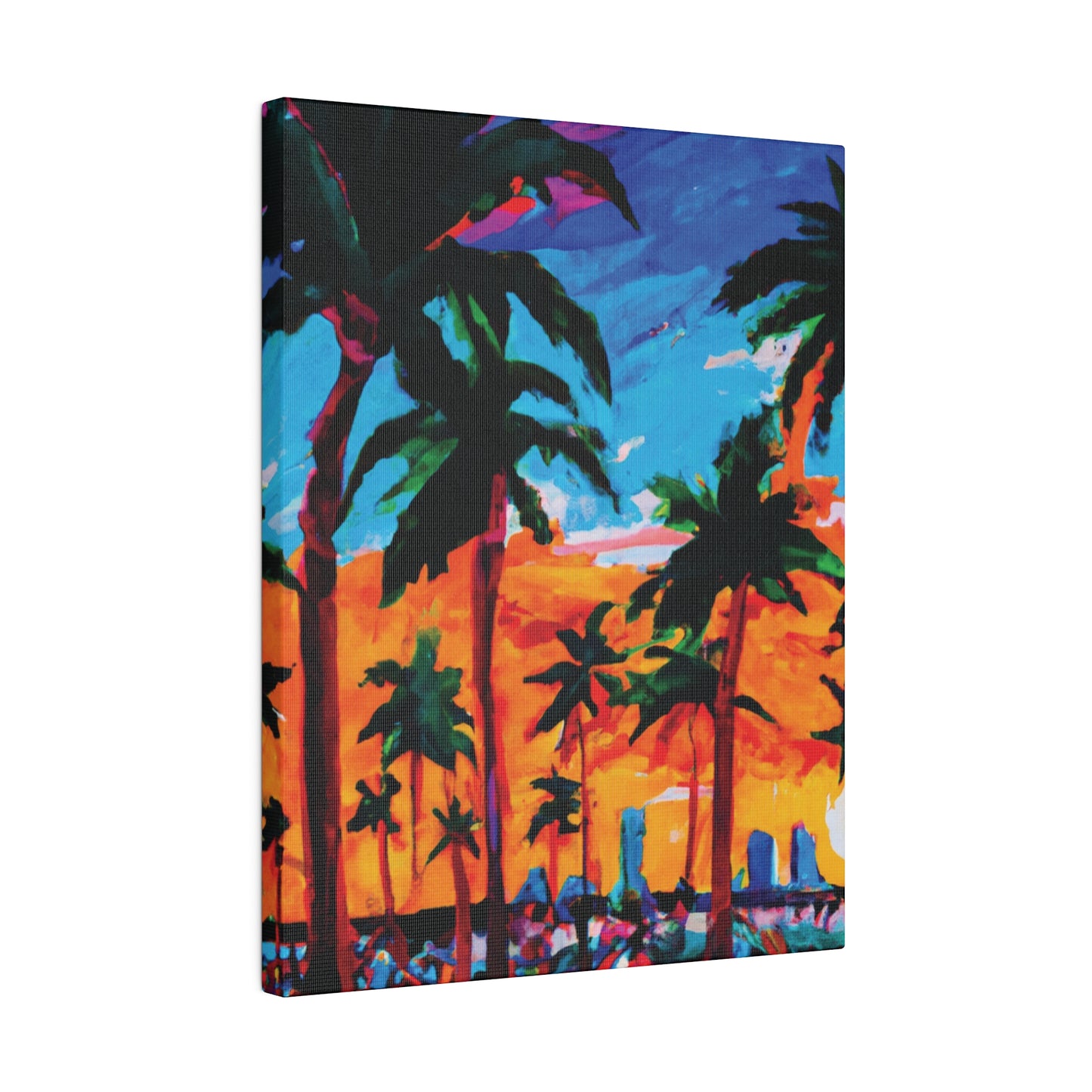 8453X - Miami Beach Sunset Painting Print | Miami | Beach | Sunset | Poster | Home Decor | Wall Art | Canvas