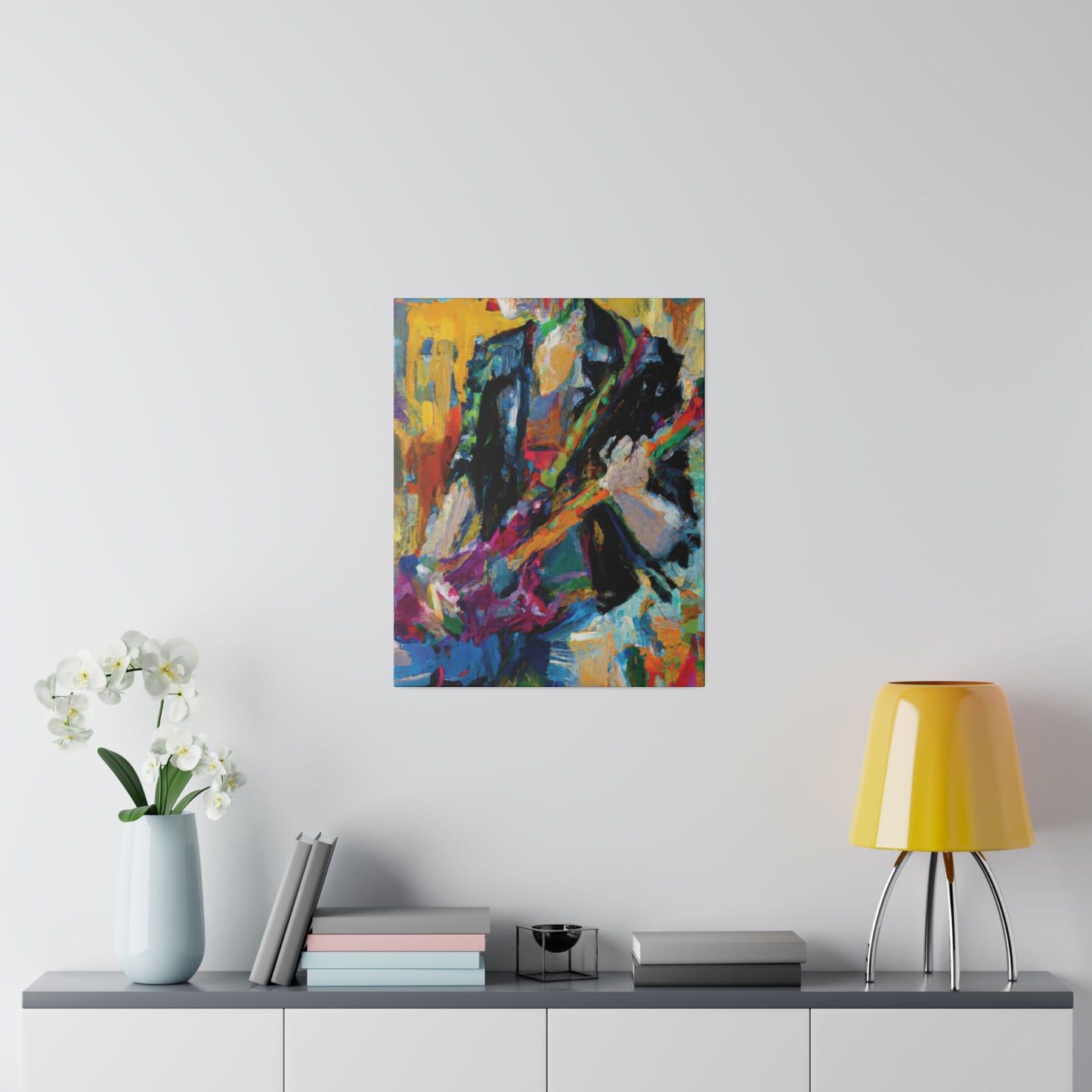 4813Q - Rockstar Oil Painting Style Print | Poster | Home Decor | Wall Art | Music Art | Canvas