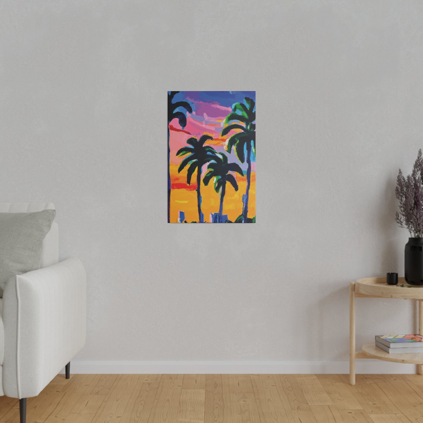 7409P - Miami Beach Sunset Painting Print | Miami | Beach | Sunset | Poster | Home Decor | Wall Art | Canvas