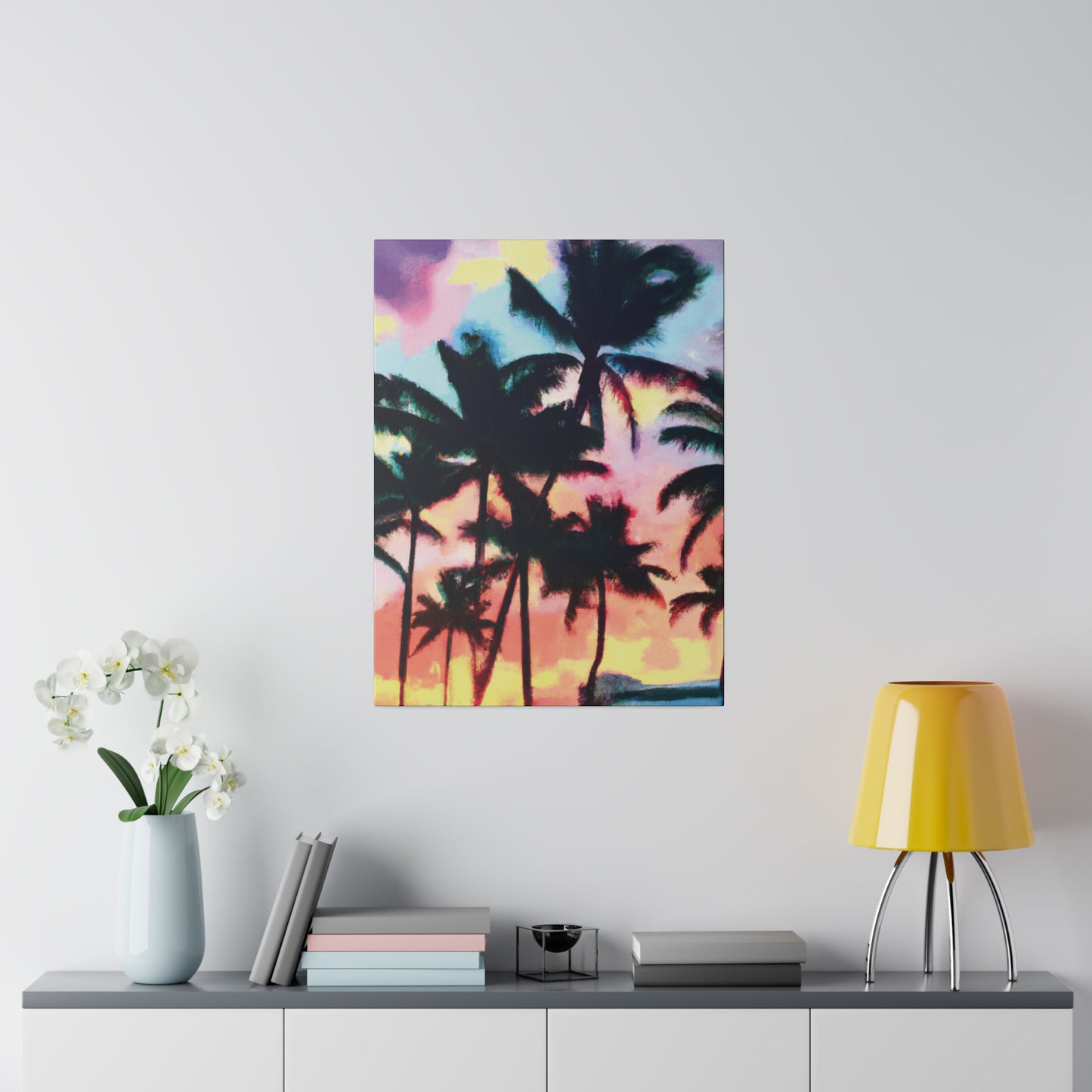 5231V - Miami Beach Sunset Painting Print | Miami | Beach | Sunset | Poster | Home Decor | Wall Art | Canvas