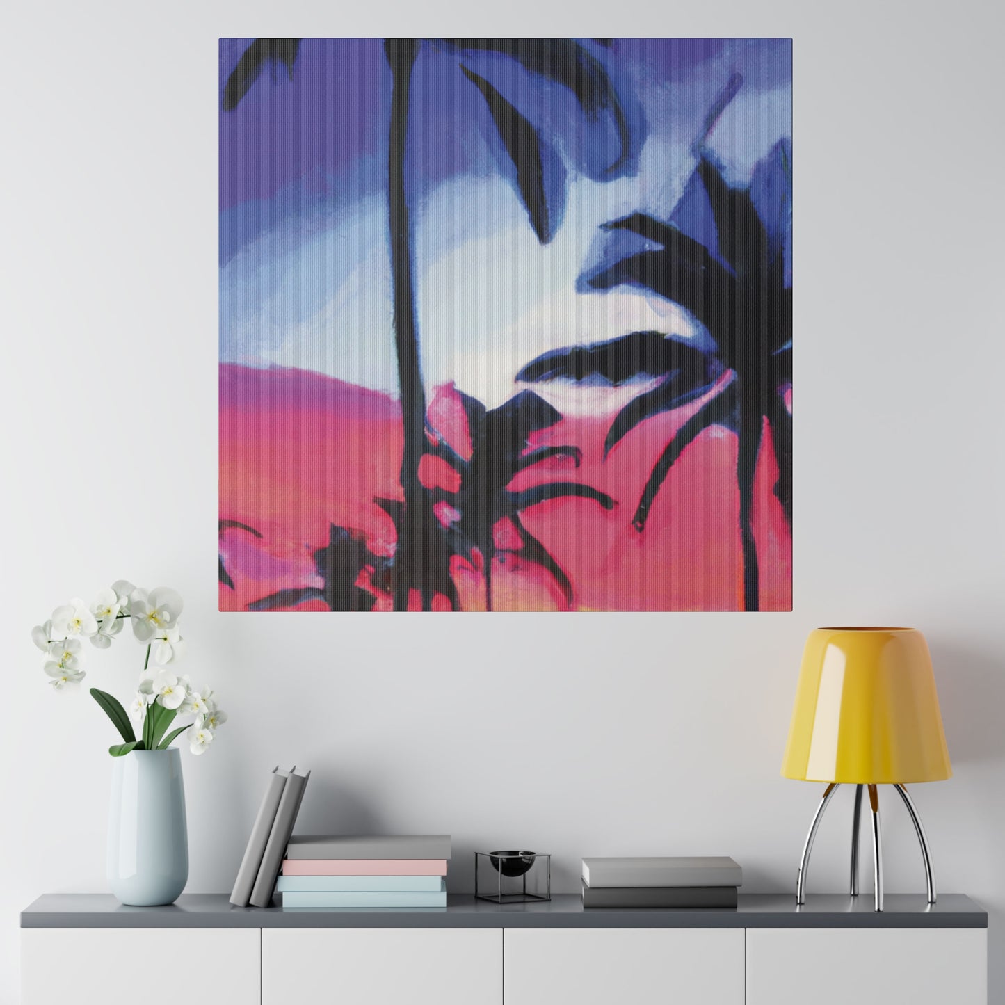 7473F - Miami Beach Sunset Painting Print | Miami | Beach | Sunset | Poster | Home Decor | Wall Art | Canvas