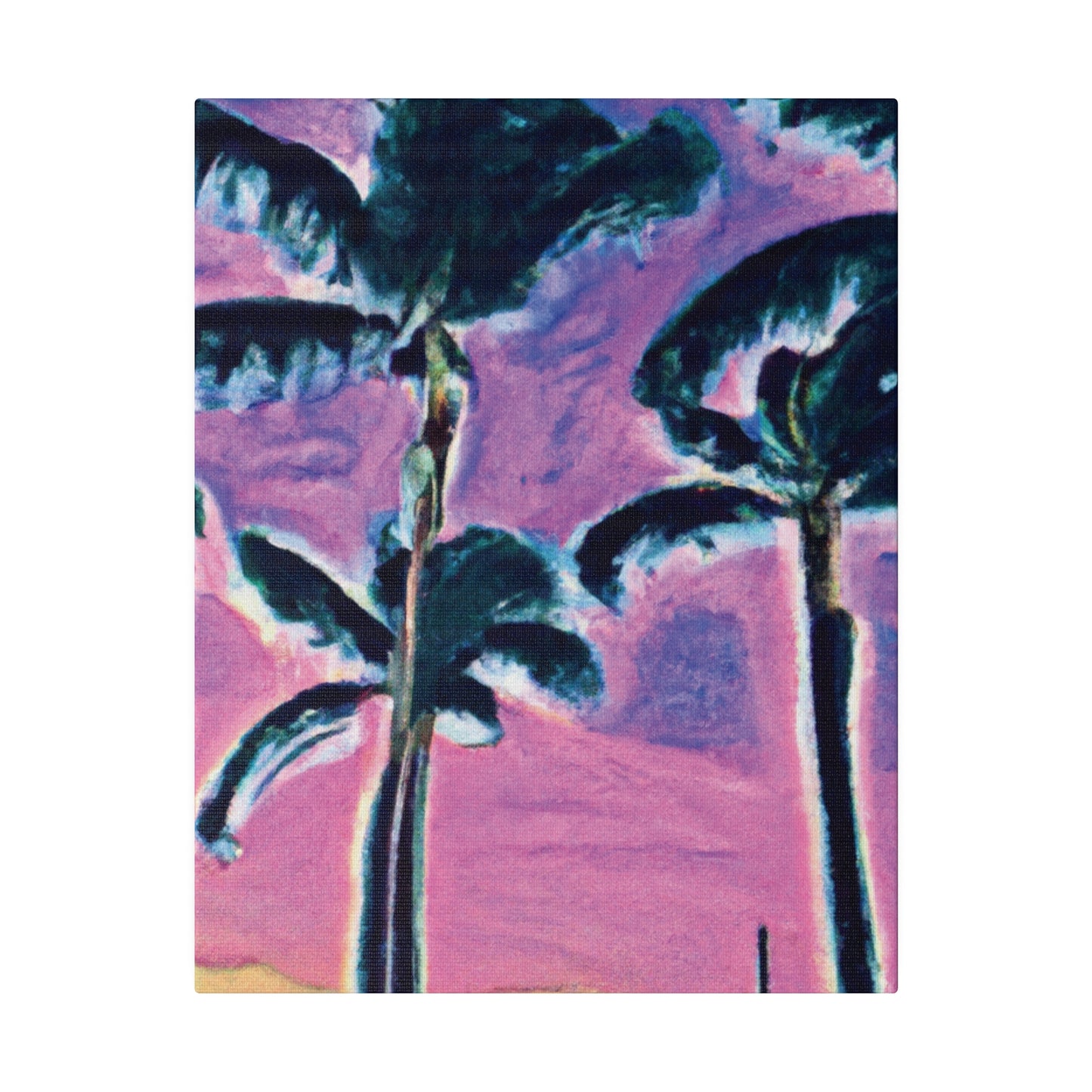 5697K - Miami Beach Sunset Painting Print | Miami | Beach | Sunset | Poster | Home Decor | Wall Art | Canvas