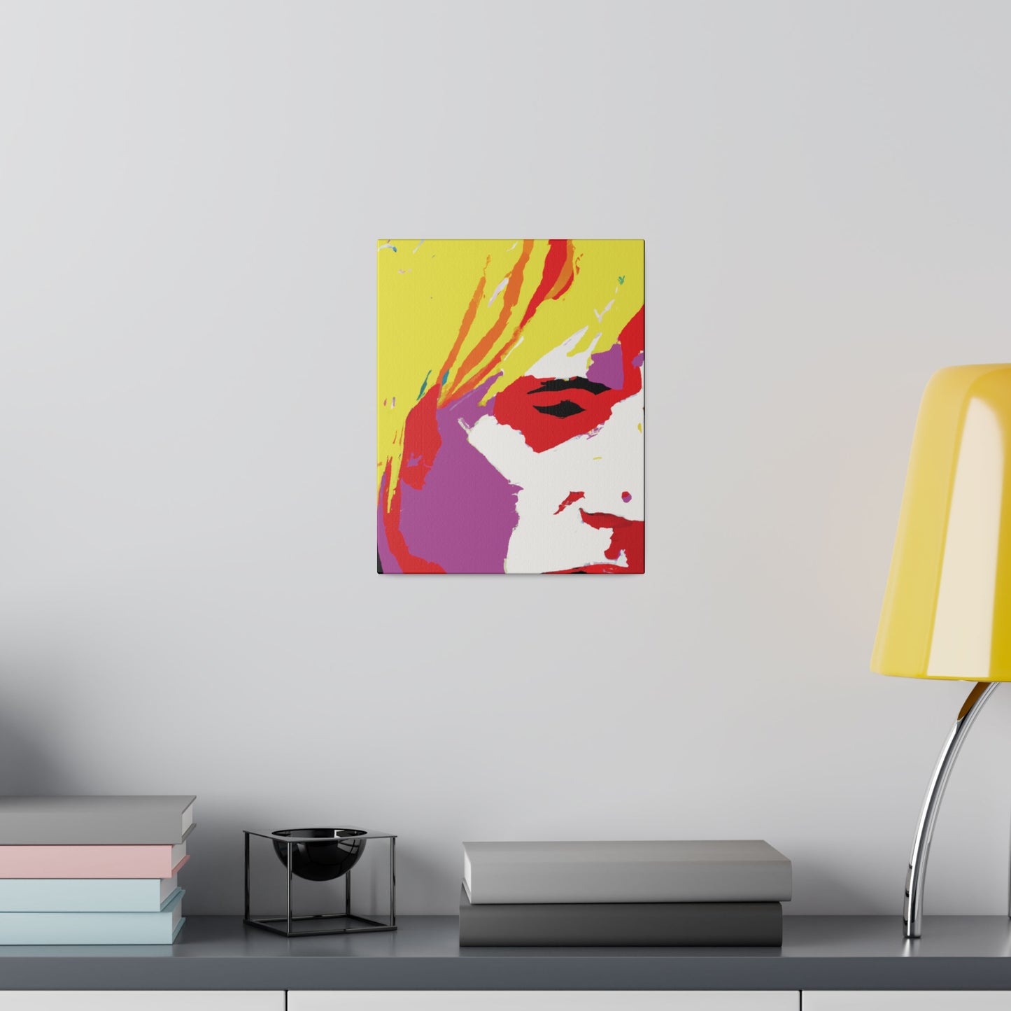 175X - Rockstar Painting Print | Face | Abstract | Poster | Home Decor | Wall Art | Music Art | Canvas