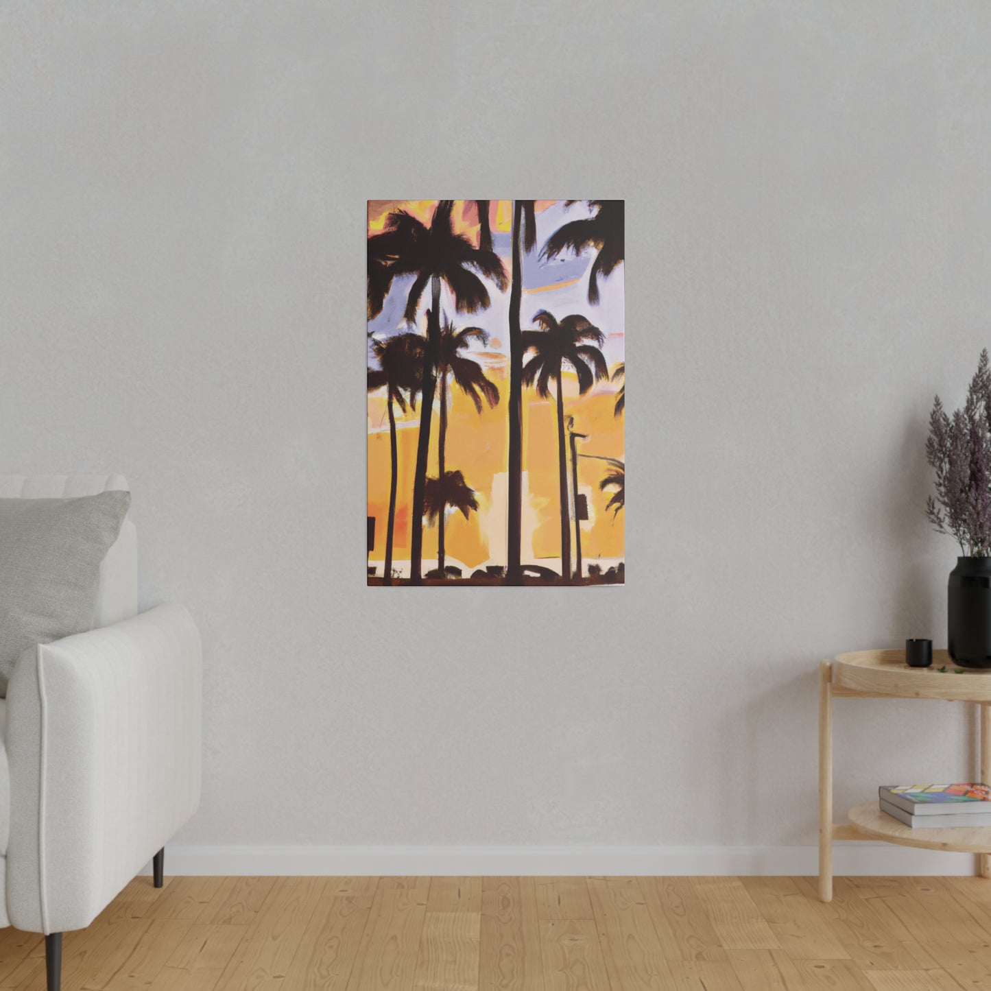 8392O - Miami Beach Sunset Painting Print | Miami | Beach | Sunset | Poster | Home Decor | Wall Art | Canvas