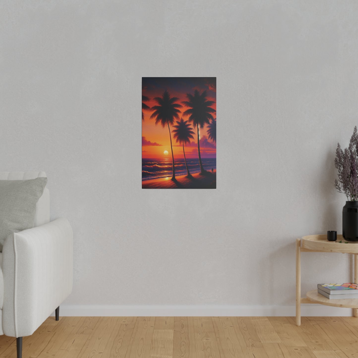 3276K - miami beach art, sunset background, ocean art work, beach art work, sunset designs, miami beach painting, miami beach print