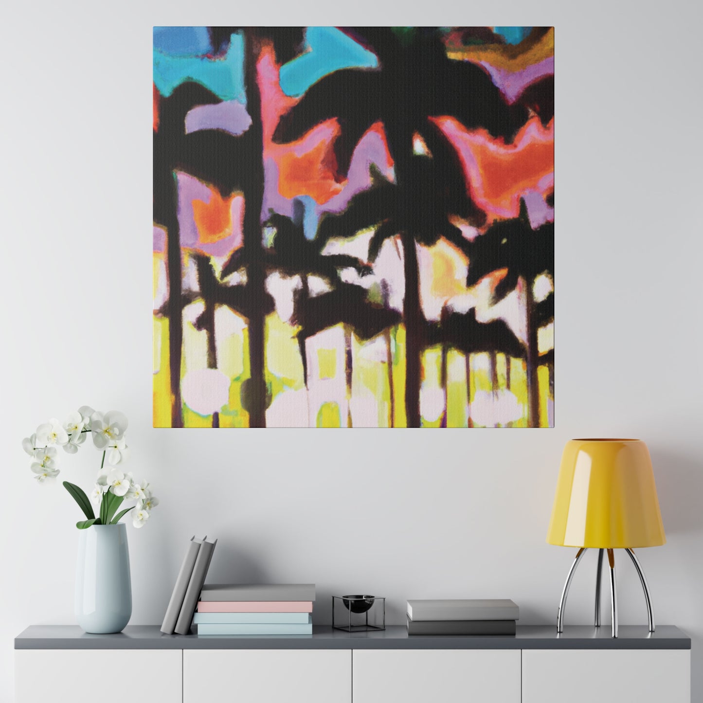 8596C - Miami Beach Sunset Painting Print | Miami | Beach | Sunset | Poster | Home Decor | Wall Art | Canvas