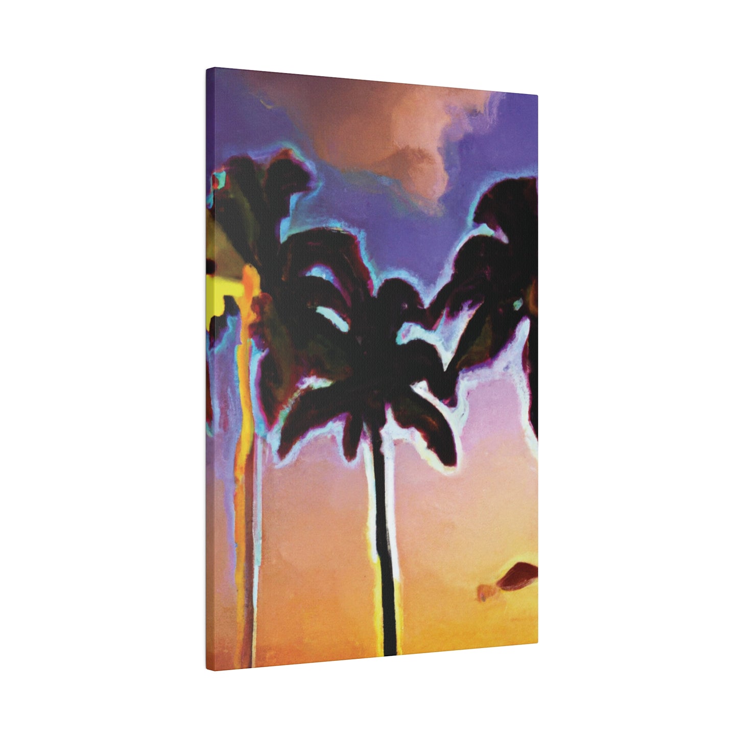 9603V - Miami Beach Sunset Painting Print | Miami | Beach | Sunset | Poster | Home Decor | Wall Art | Canvas