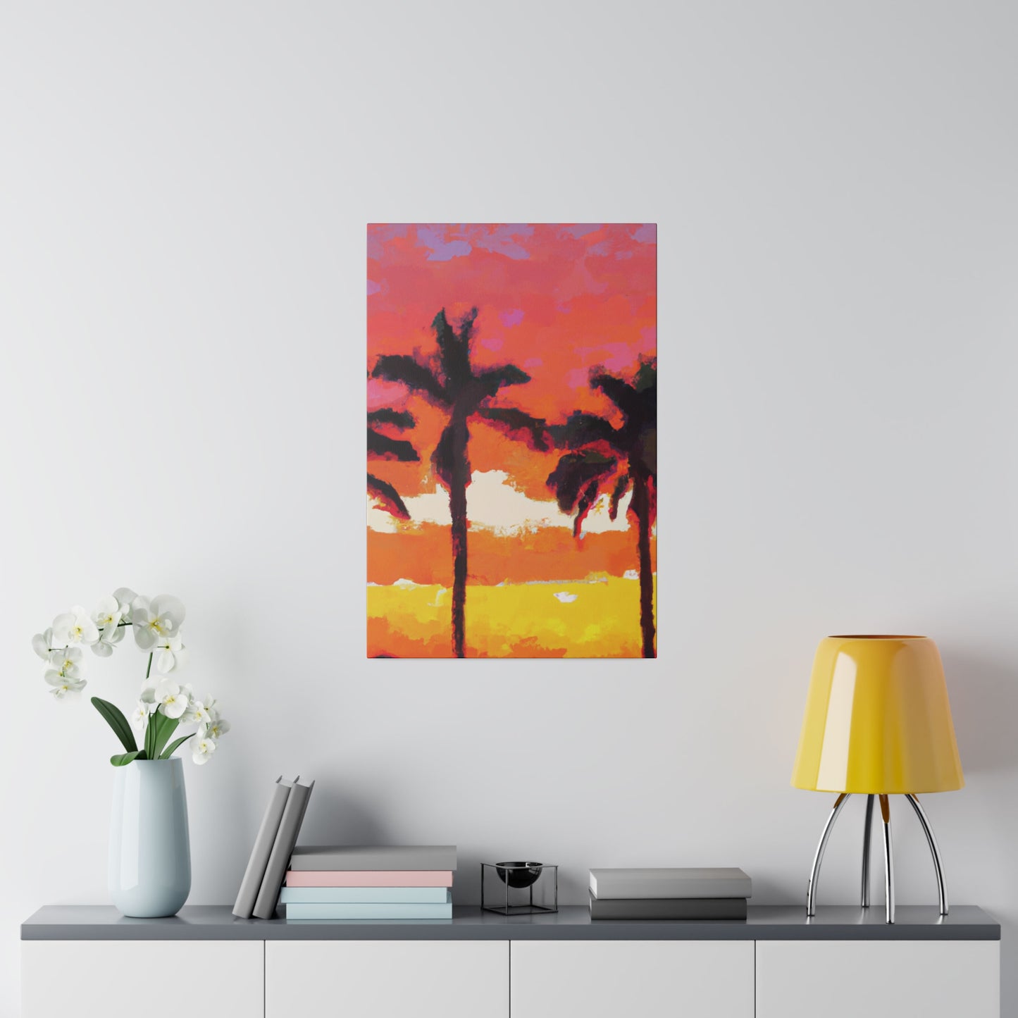 9356P - Miami Beach Sunset Painting Print | Miami | Beach | Sunset | Poster | Home Decor | Wall Art | Canvas