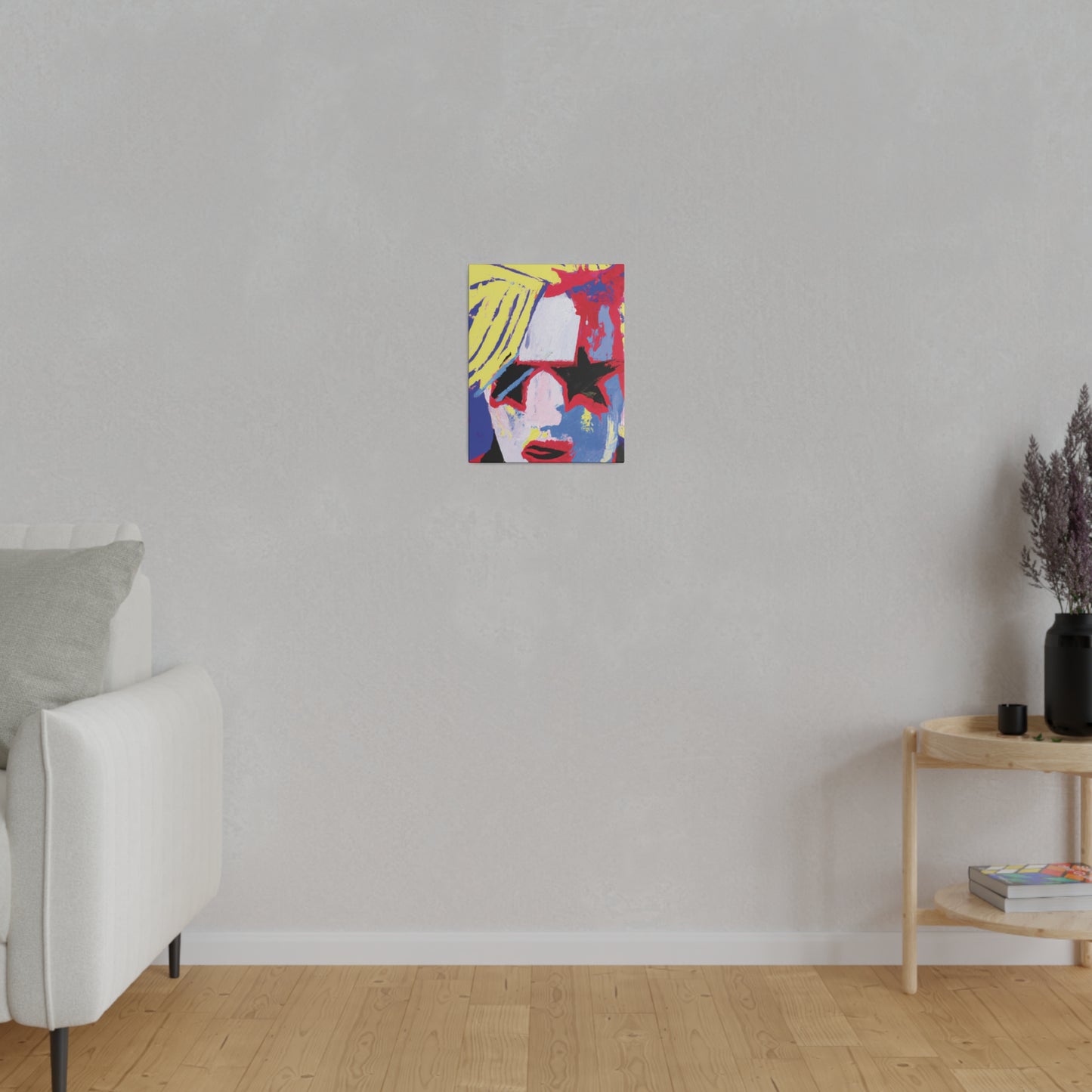 4762T - Rockstar Painting Print | Face | Abstract | Poster | Home Decor | Wall Art | Music Art | Canvas