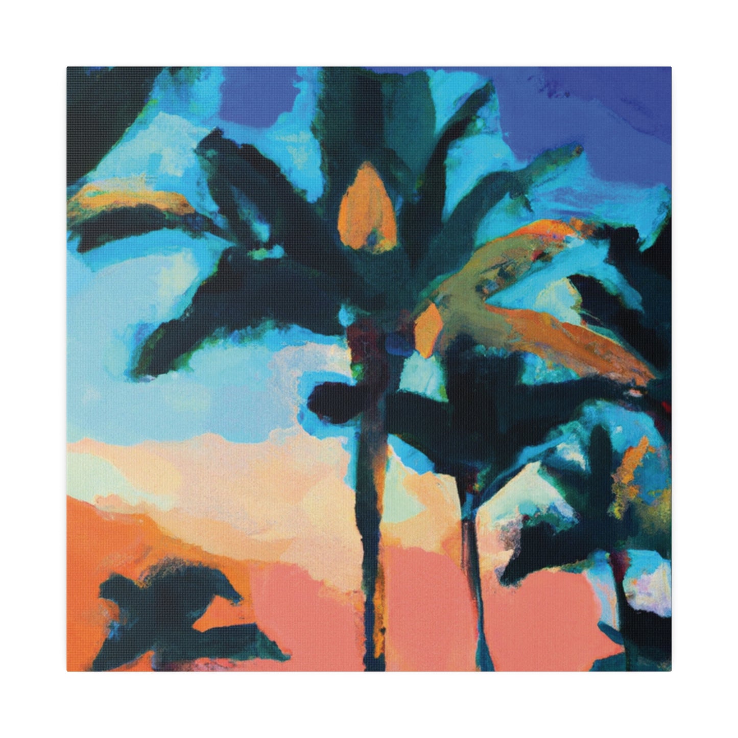 5637G - Miami Beach Sunset Painting Print | Miami | Beach | Sunset | Poster | Home Decor | Wall Art | Canvas