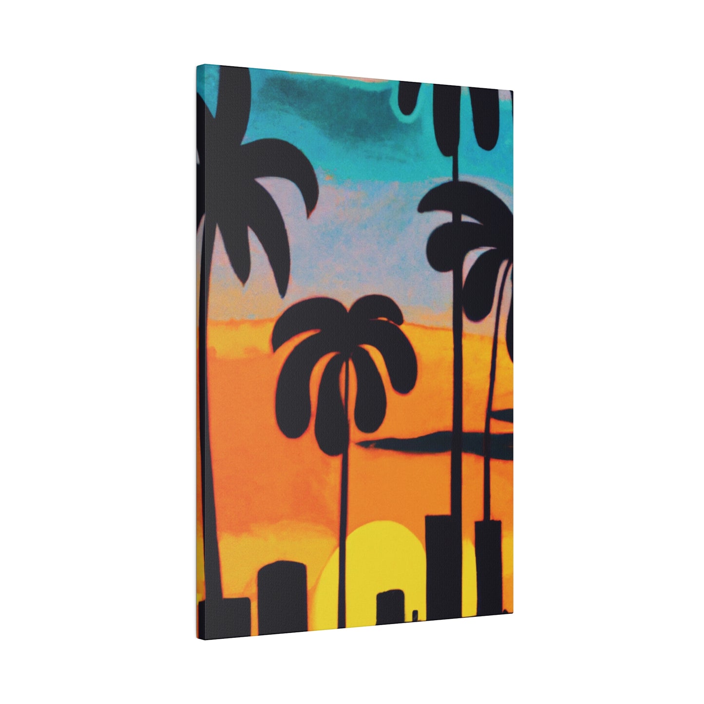 6878U - Miami Beach Sunset Painting Print | Miami | Beach | Sunset | Poster | Home Decor | Wall Art | Canvas