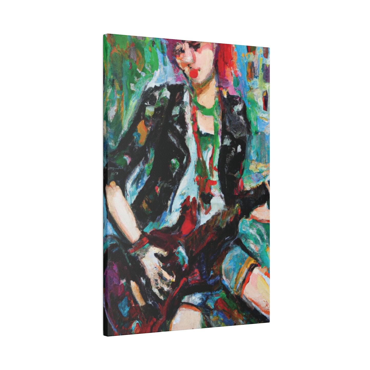 6789Z - Rockstar Oil Painting Style Print | Poster | Home Decor | Wall Art | Music Art | Canvas