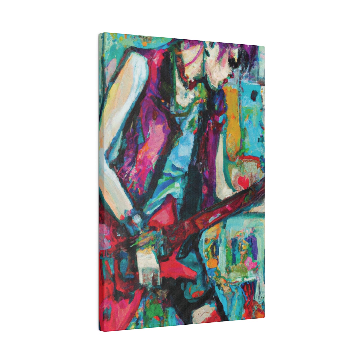 8398K - Rockstar Oil Painting Style Print | Poster | Home Decor | Wall Art | Music Art | Canvas