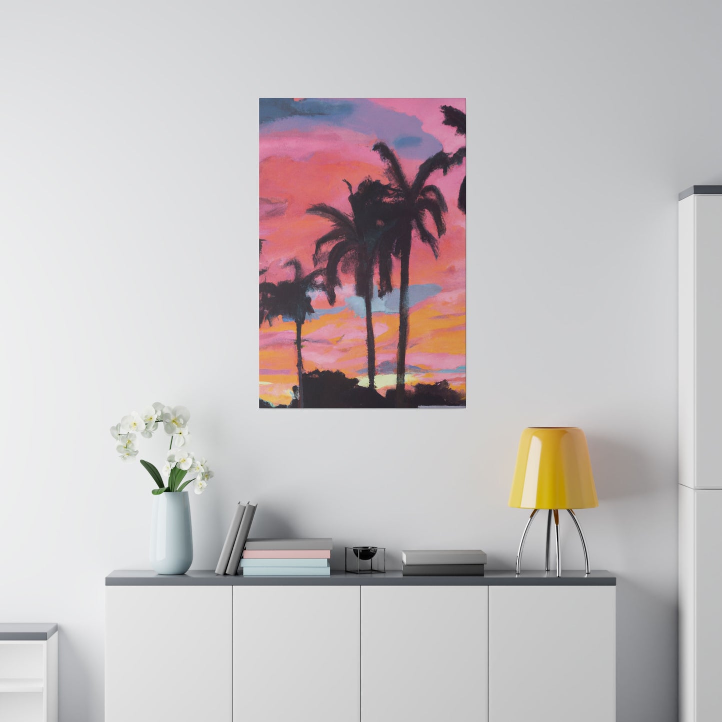 6349G - Miami Beach Sunset Painting Print | Miami | Beach | Sunset | Poster | Home Decor | Wall Art | Canvas