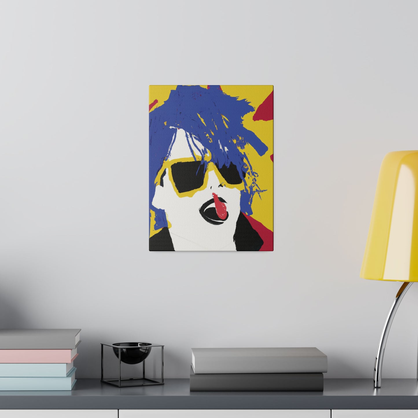 3157P - Rockstar Painting Print | Face | Abstract | Poster | Home Decor | Wall Art | Music Art | Canvas